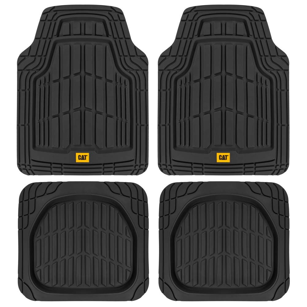 CAT® Heavy-Duty All-Weather Car Floor Mats - Full Set for SUVs & Trucks - Perfect for Rug Protection & Off-Road Use