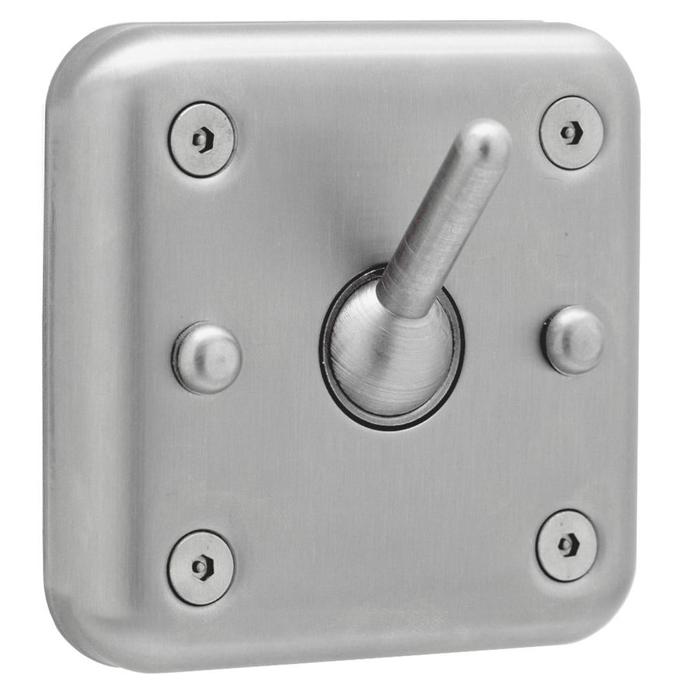 Bobrick B983 Vandal-Resistant Single Surface Mounted Clothes Hook - Satin Finish for Lockers, Gyms & Public Restrooms