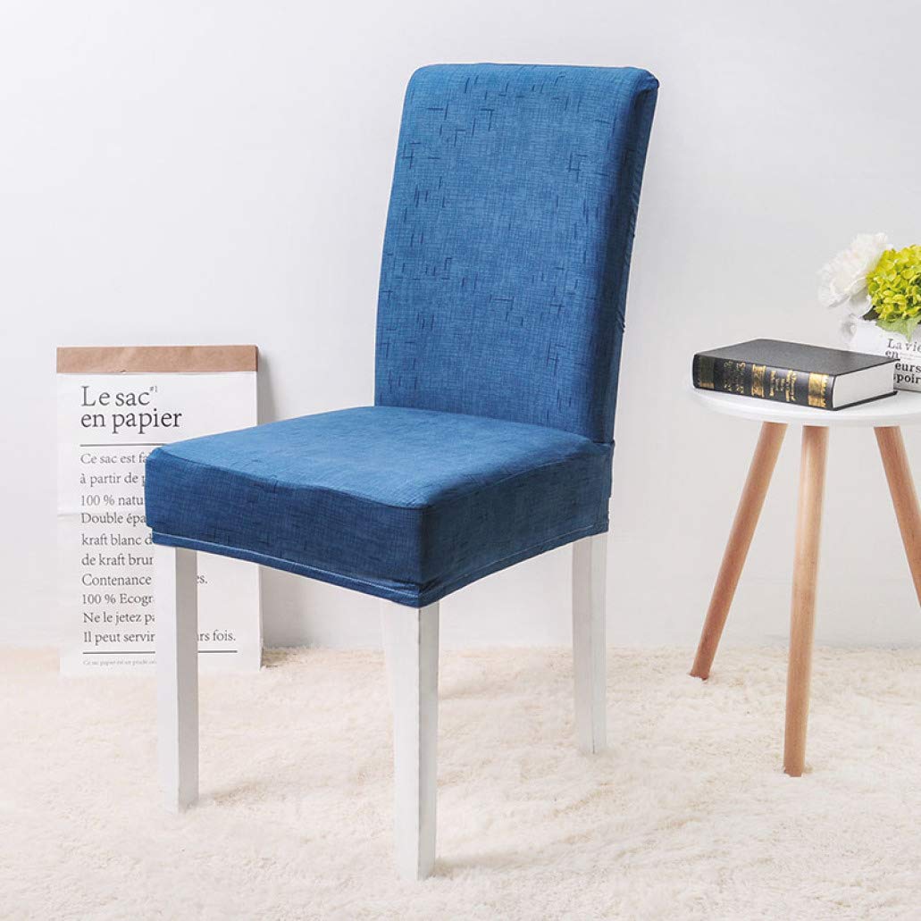 LUCACO Stretch Kitchen Chair Covers - Solid Color & Plaid Seat & Back Covers, Washable Slipcovers for Dining Chairs, Removable Wedding & Party Decor - Perfect for Home, Restaurant, and Event Decorations