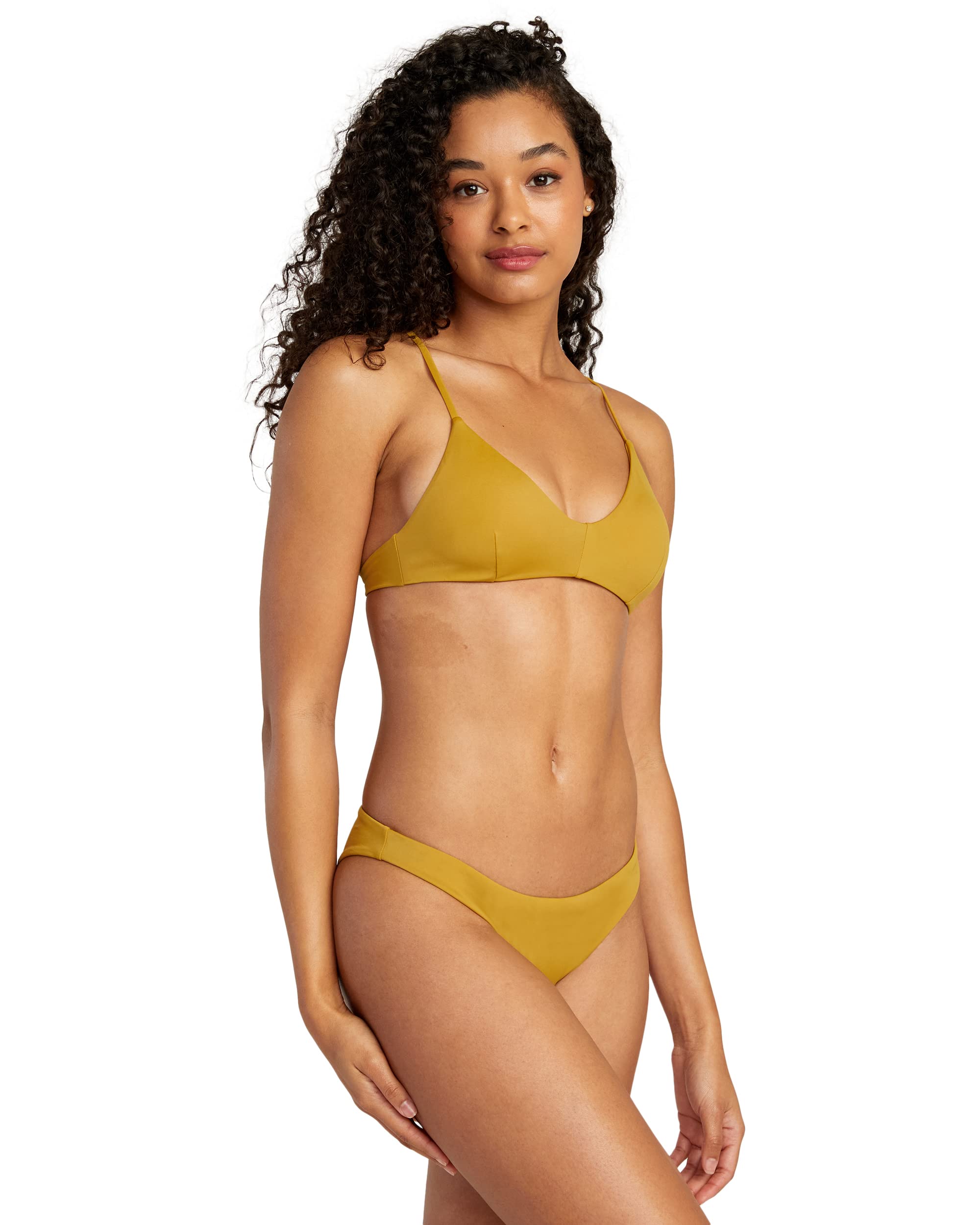 RVCA Women's Medium Cut Bikini Bottom - High Quality Swimwear for Beach, Pool & Summer Vacations