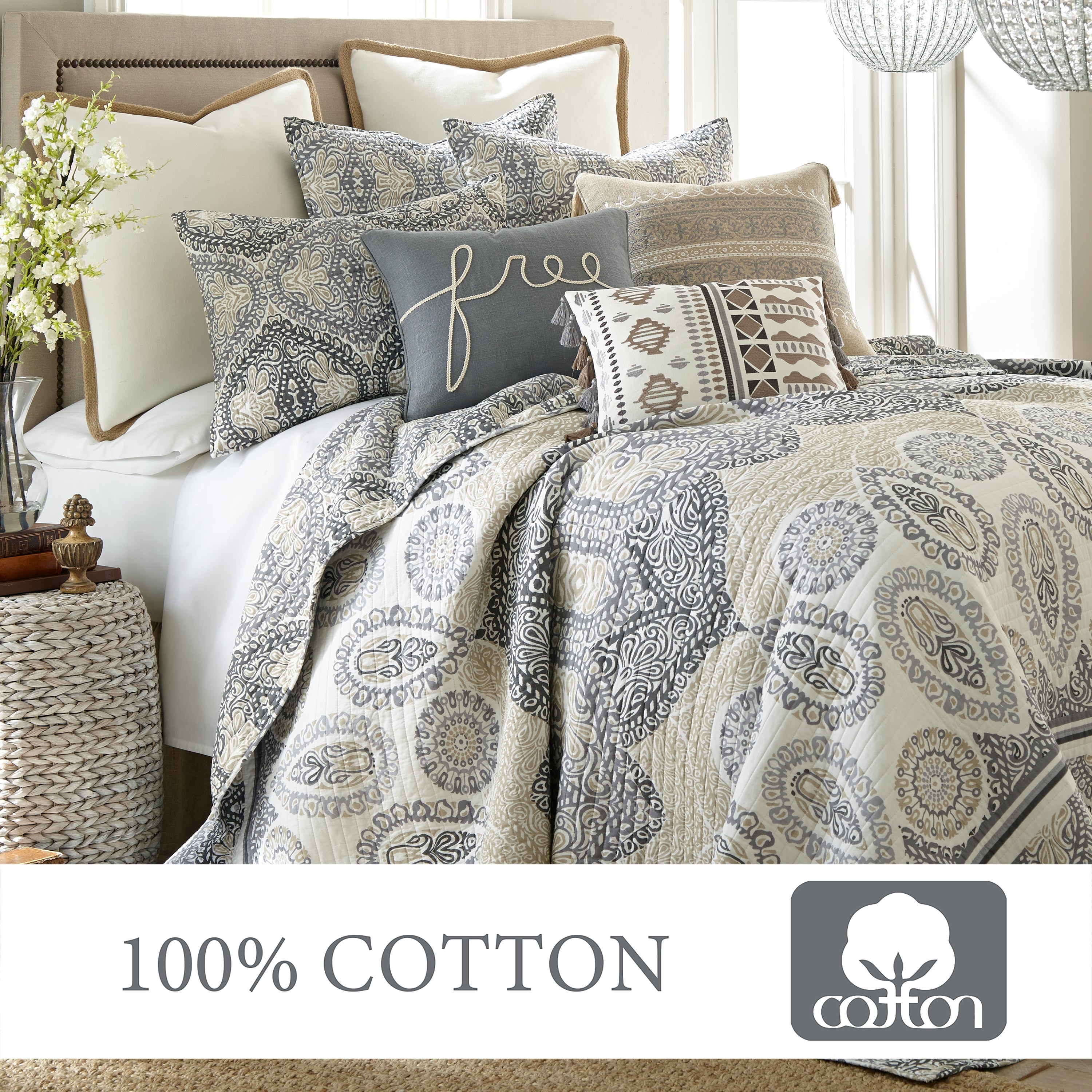 Trevino Queen Size Quilt Set - Soft & Breathable Bedding for All Seasons - Perfect for Home, Hotel, and Guest Room Decor