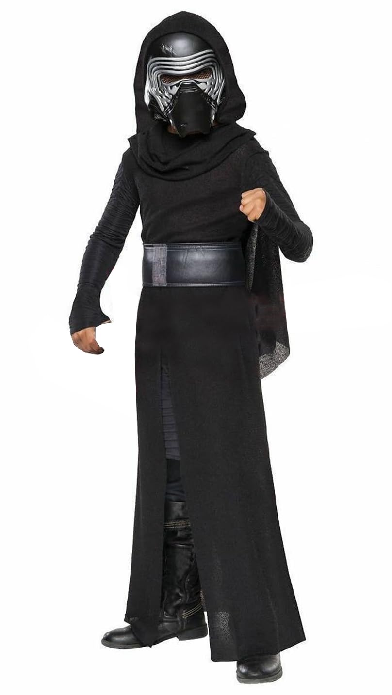 Kids Kylo Ren Costume - Ben Solo Cosplay Outfit with Mask & Jedi Robe | Star Wars Halloween Costume for Boys | Perfect for Halloween Parties, Cosplay Events & Dress-Up Play