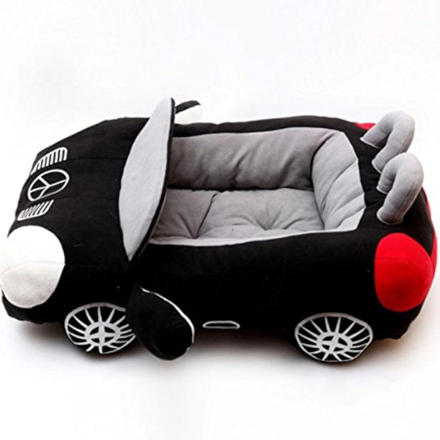 Luxury Car-Shaped Dog & Cat Bed - Warm Teddy Sofa Pet Bed with Cushion Mat for Puppy & Kitten | Cozy Winter Kennel for Small Pets | Perfect for Home, Car Travel & Indoor Comfort