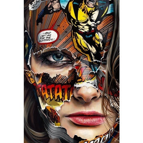 SANDRA CHEVRIER LA CAGE ET LE NOIR CHARBON Art Print - Pop Culture, Superheroes & Comic Book Wall Decor for Home, Office & Gallery Display