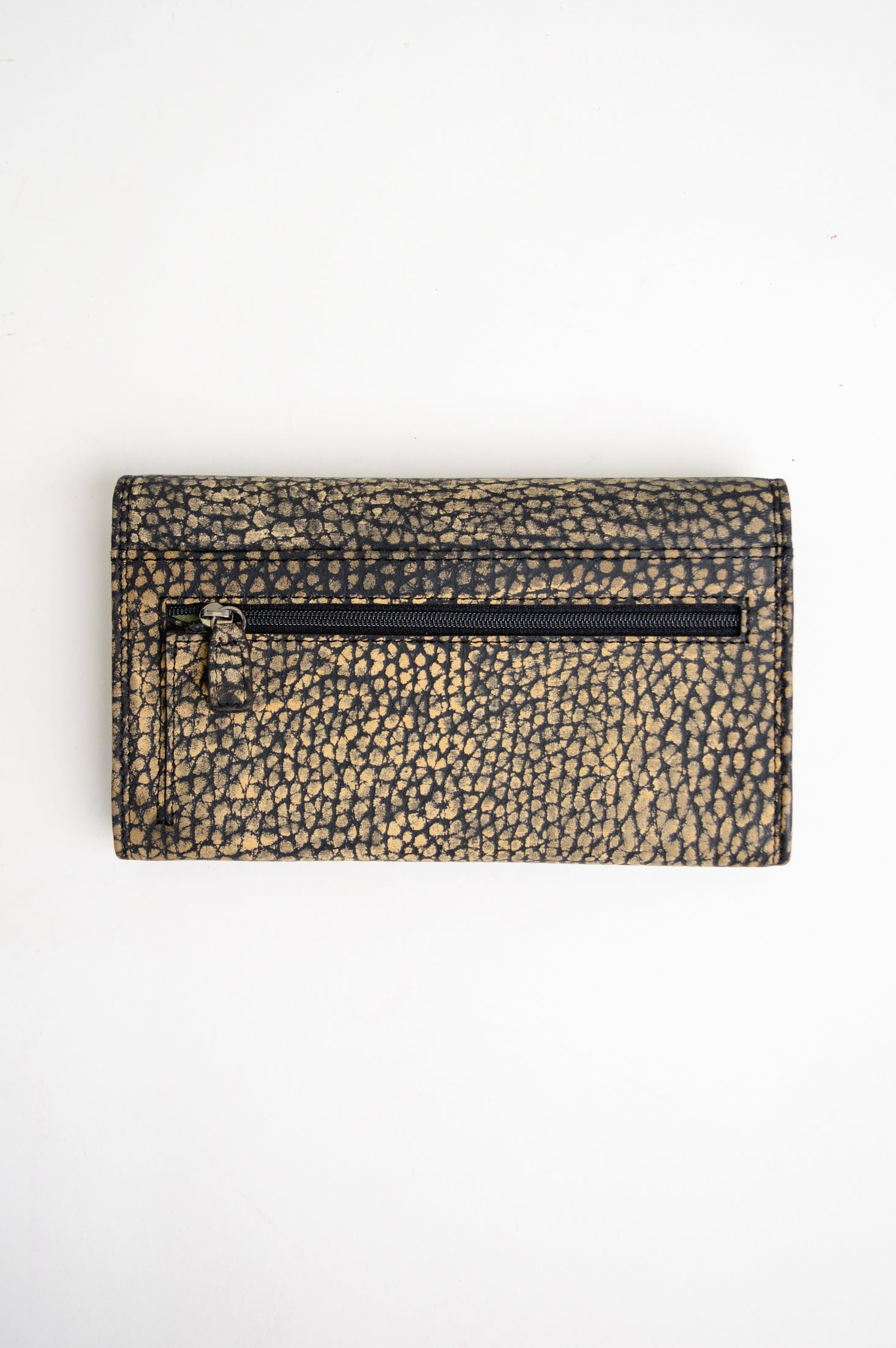 Adrian Klis 105 Genuine Leather Ladies Wallet with Panther Print - Stylish Women's Clutch for Everyday Use, Parties & Travel