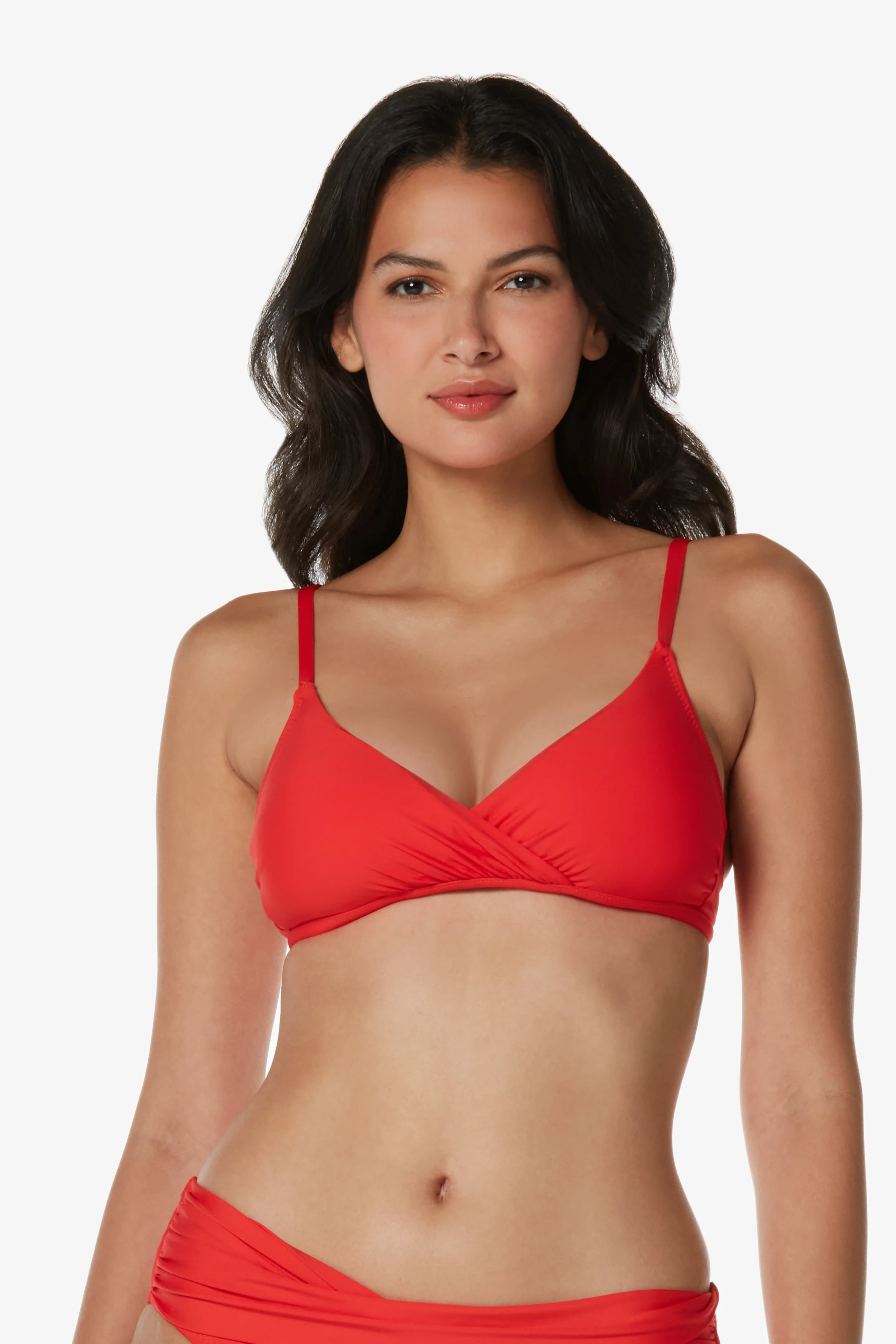 Shirred Crossover Bra - Comfortable Flamenco Style Bralette for Women | Perfect for Yoga, Dance & Everyday Wear