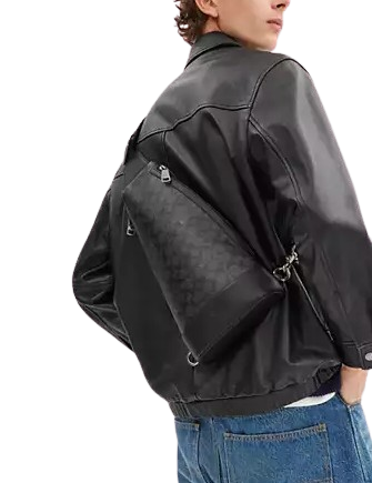 Coach Dominic Sling Pack Crossbody Bag - Signature Canvas Leather Shoulder Bag for Men & Women | Perfect for Travel, Work & Everyday Use