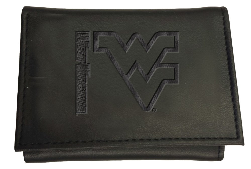 Official NCAA West Virginia Mountaineers Leather Tri-Fold Wallet - Licensed Team Logo - Money & Card Organizer - Perfect Gift for Sports Fans (Includes Gift Box) | Ideal for Game Days, Travel & Everyday Use