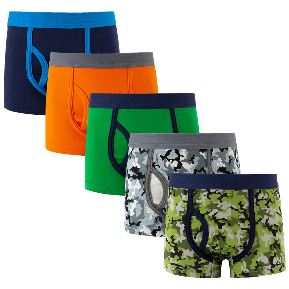 TERODACO Boys Boxer Briefs 5-Pack - Soft Cotton Toddler Underwear for Kids, Breathable & Comfortable Boys' Undies - Perfect for Playtime, School & Everyday Wear