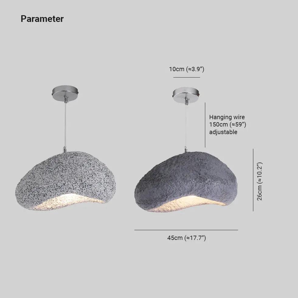 Modern Irregular Shape Faux Marble Pendant Light - Elegant Dining Room & Kitchen Island Lighting Fixture