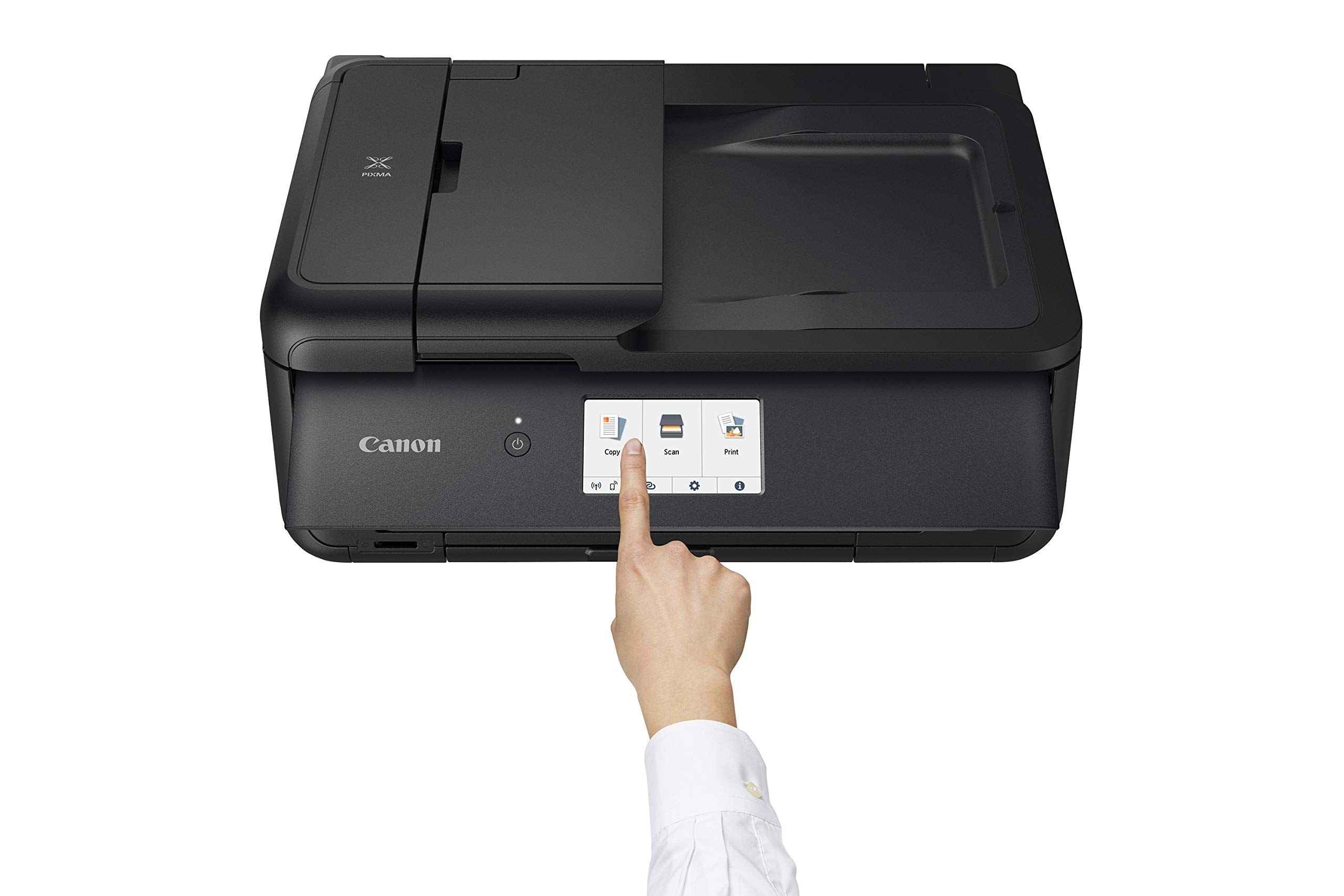 Canon TS9550 Wireless All-in-One Inkjet Printer with Scanner, Copier & Fax - Black | Ideal for Home Office, Small Business & Remote Work Printing Needs