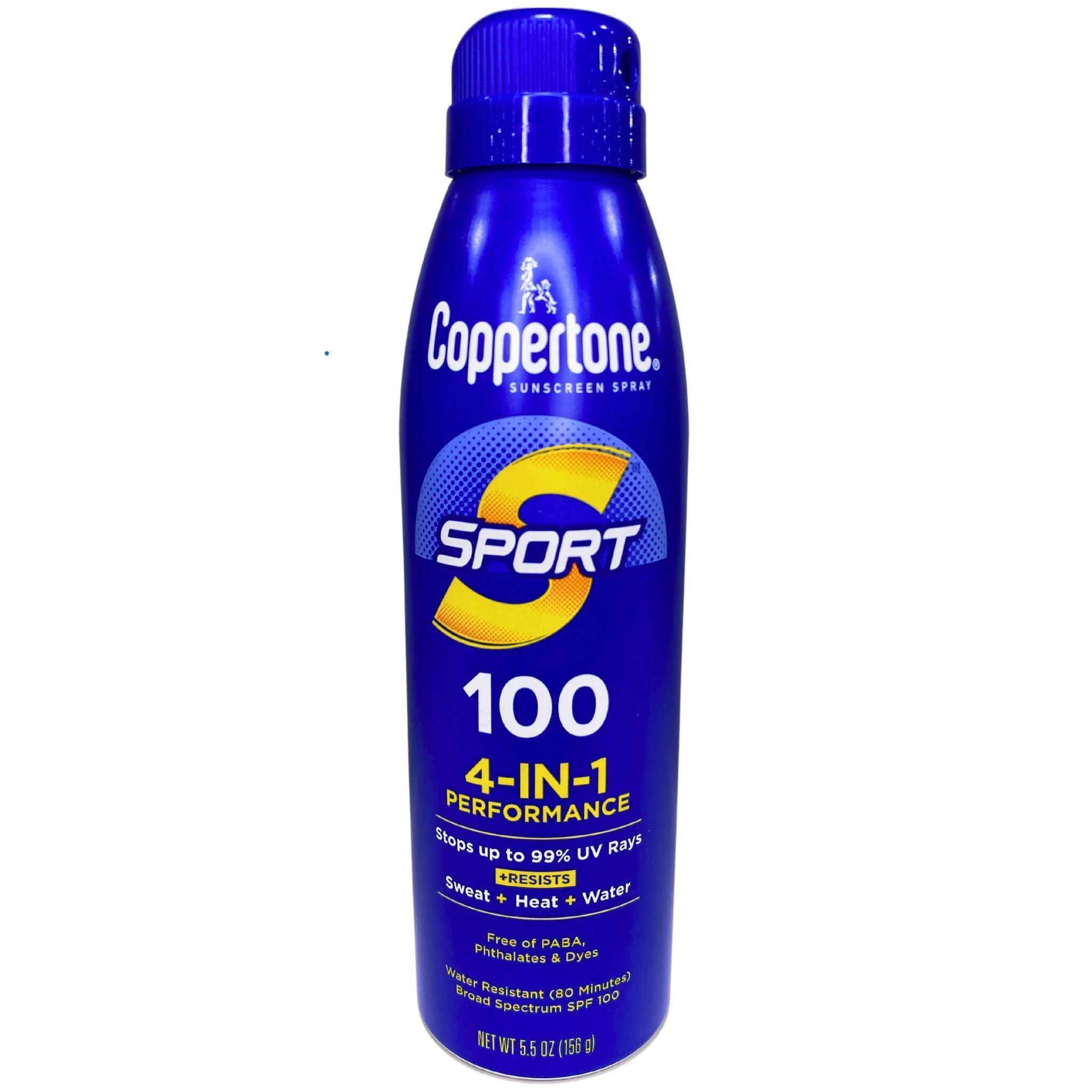 Coppertone Sunscreen Spray SPF 50 Water Resistant 100% - 4 in 1 Performance Sun Protection for Sports & Outdoor Activities - 60 Pack Bulk (Ideal for Beach, Pool, Hiking & Summer Sports)