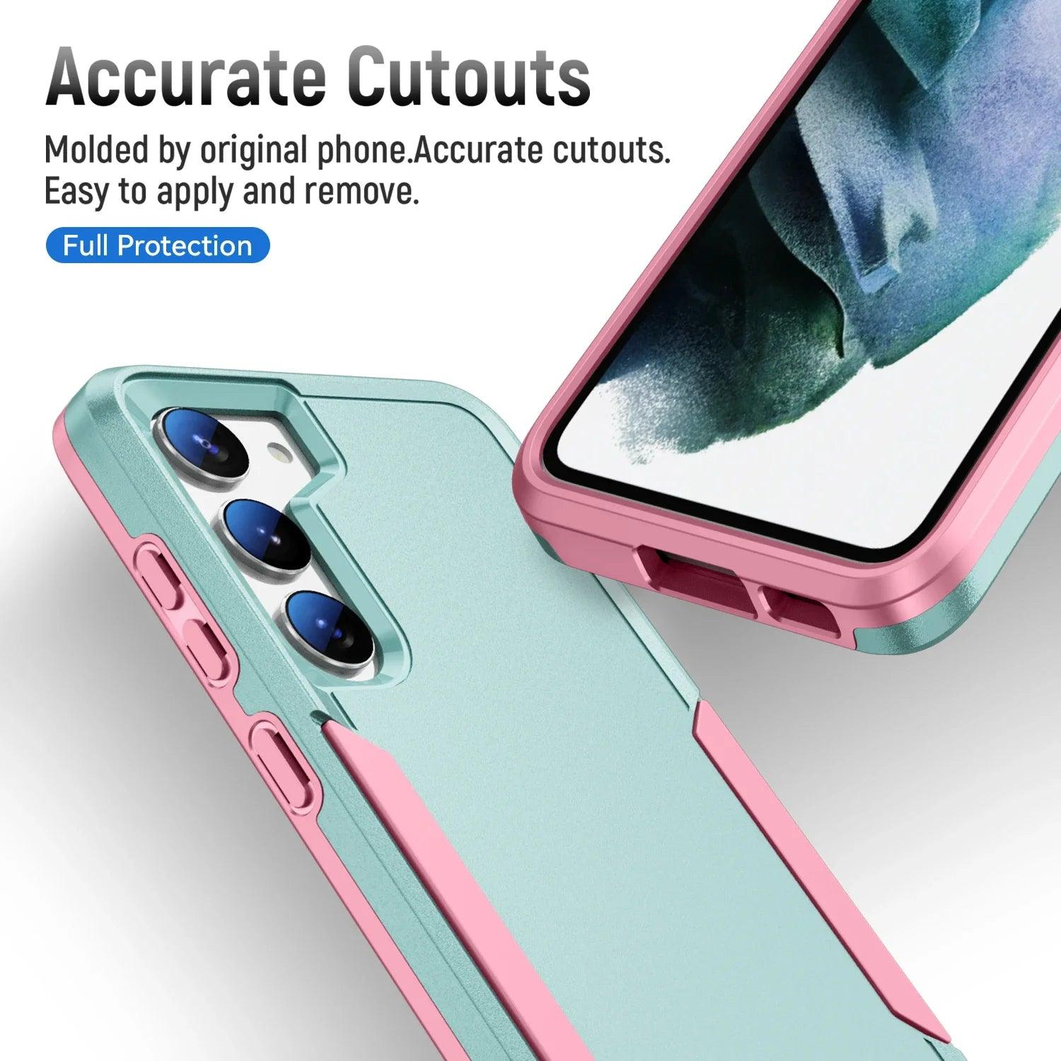 Samsung Galaxy S24 Shockproof Case - Heavy Duty Anti-Slip Protective Phone Cover for Everyday Use, Outdoor Activities & Travel
