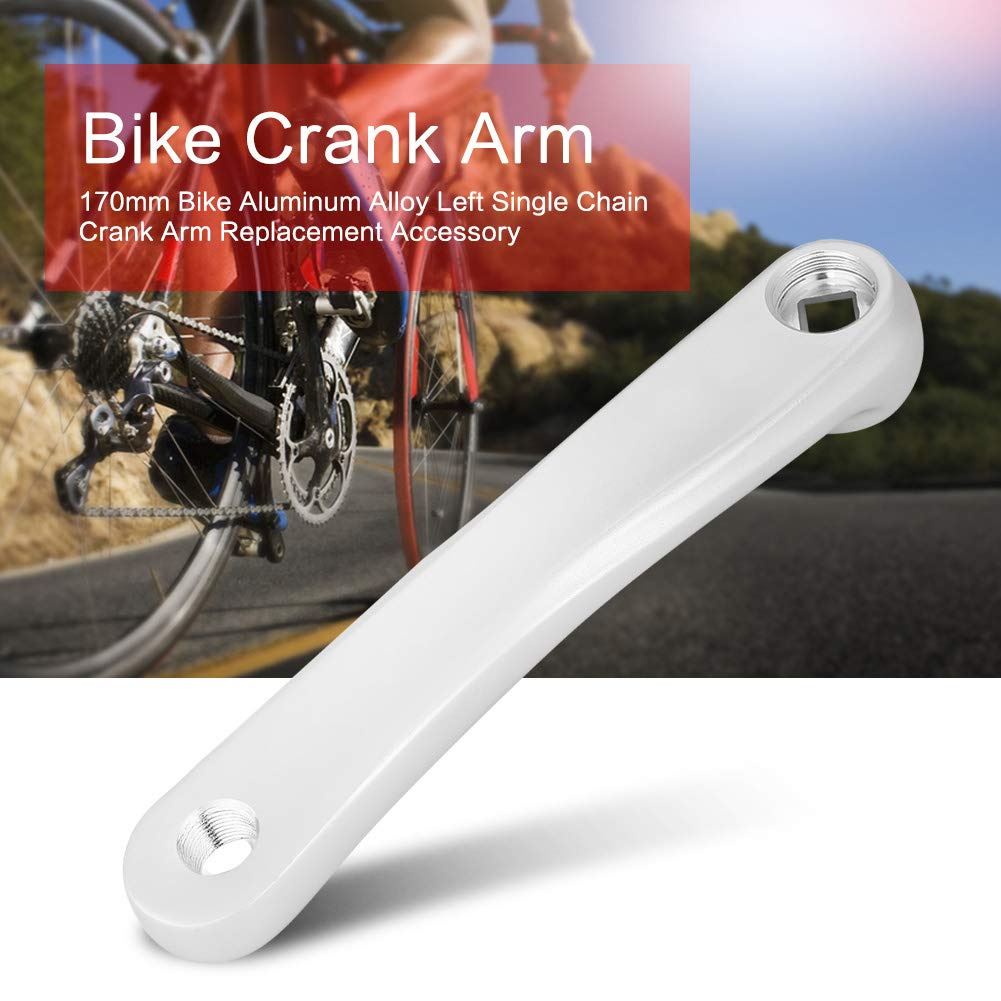 **Premium Bike Crank Arm - 170mm Aluminum Alloy Left Crank Arm for Bike Repair & Replacement - Fits Multiple Bike Models (Silver, Diamond Hole) - Durable & Stylish for Road Bikes, Mountain Bikes & Commuting**