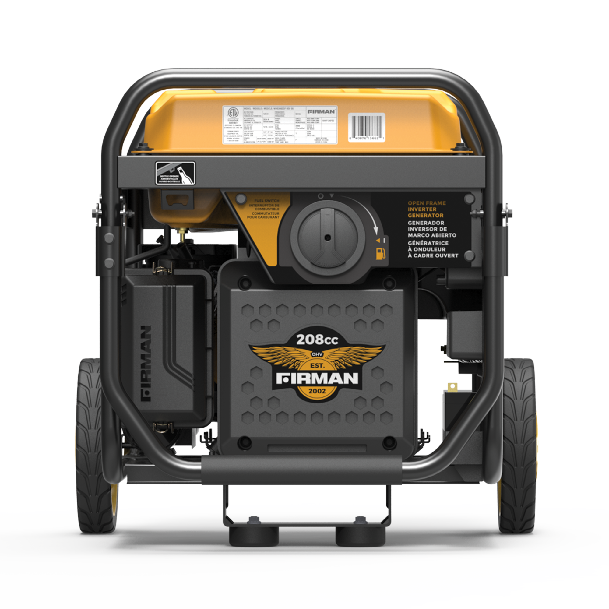 4500W Portable Inverter Generator with Remote Start & CO Alert - Quiet, Reliable Power for Camping, RV Trips & Emergency Backup