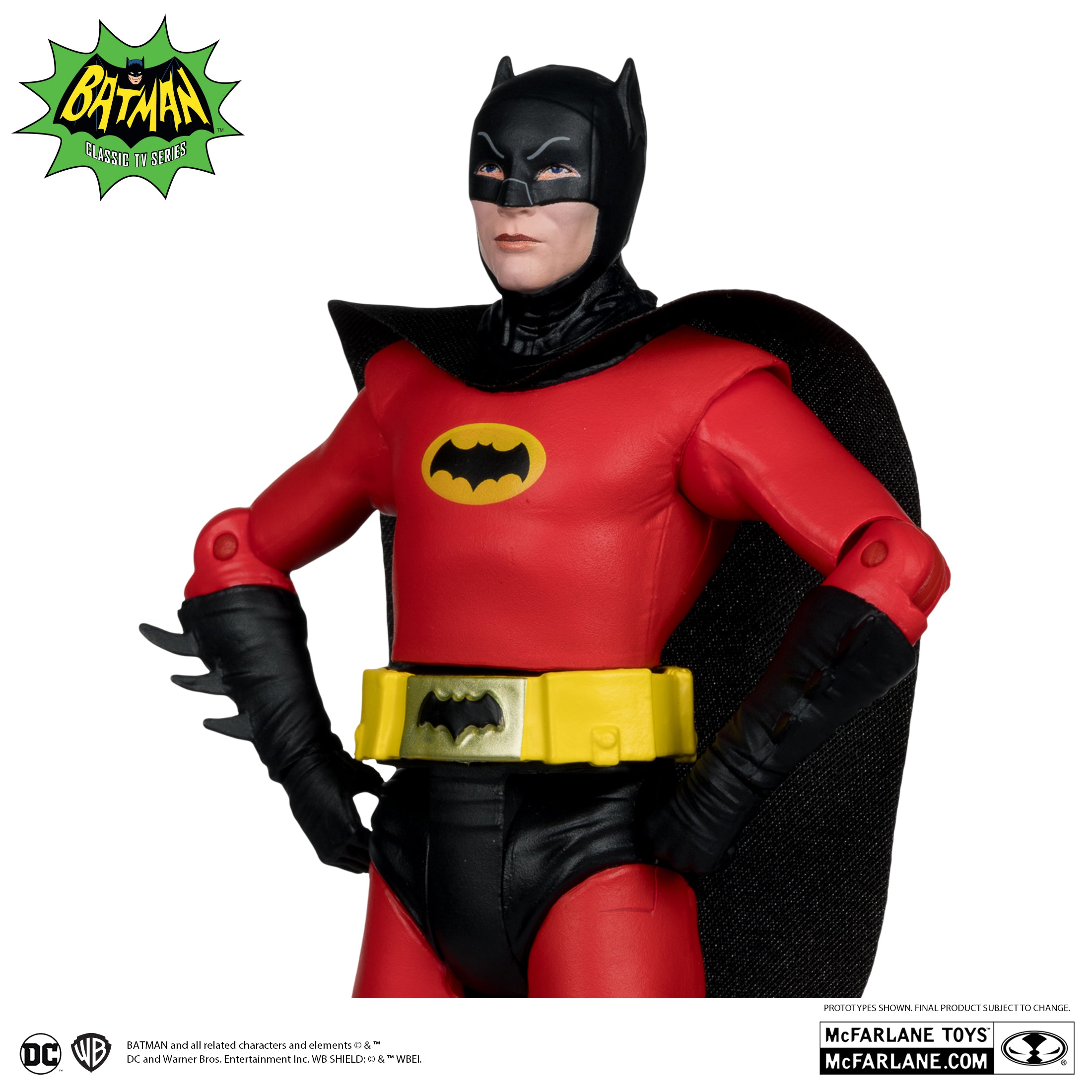 Vintage Batman TV Series Action Figure - McFarlane Retro Collectible Toy for Superhero Fans | Perfect for Display, Gifts & Pop Culture Decor