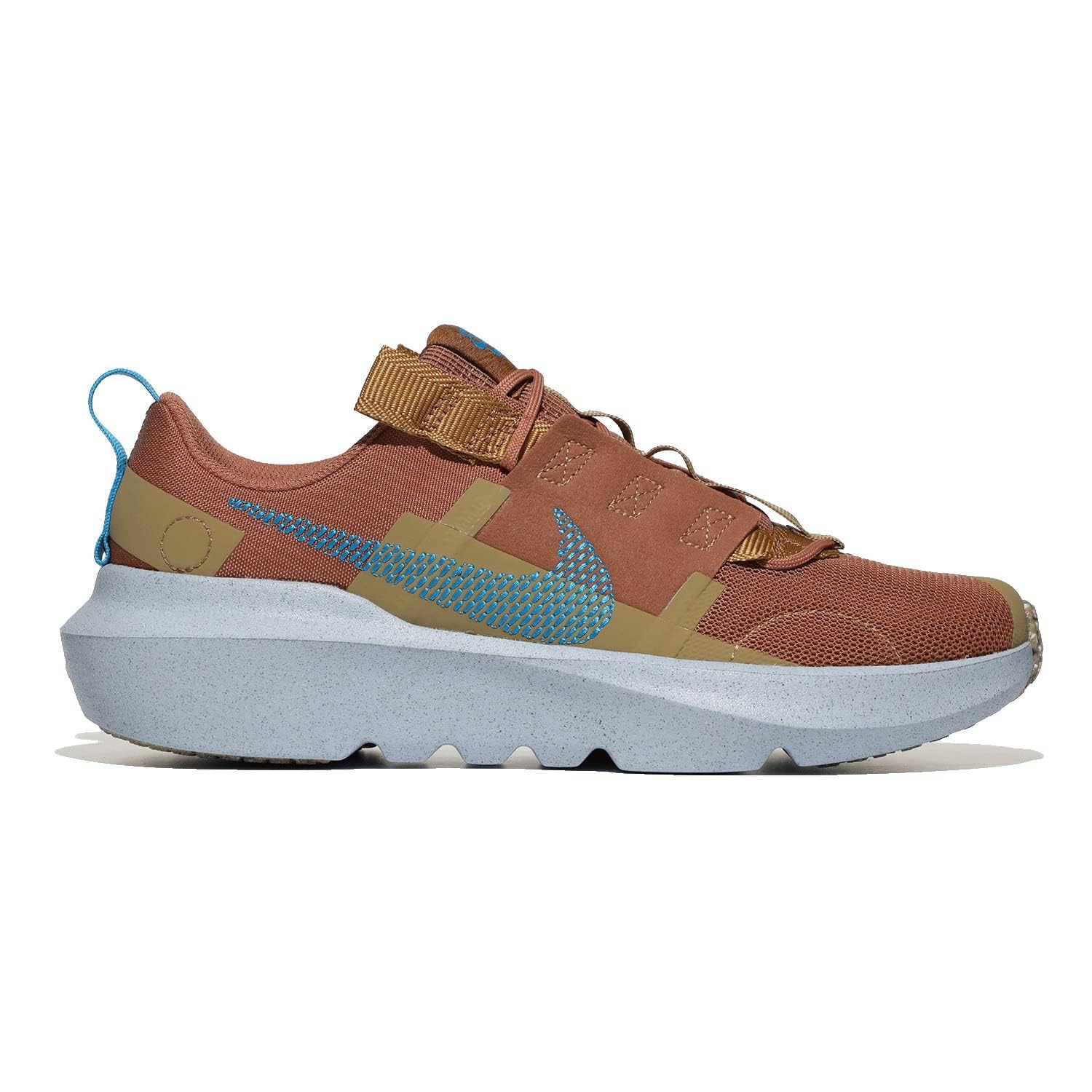 Nike Crater Impact Boys' Running Shoes Big Kids Size 5.5 - Mineral Clay/Laser Blue/Elemental Gold | Lightweight & Durable for School, Sports & Daily Activities