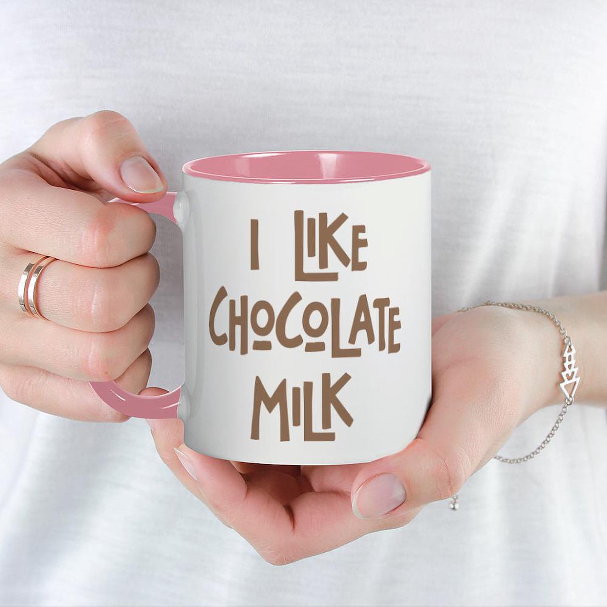 I Like Chocolate Milk Ceramic Coffee Mug - 11 oz (325 ml) by CafePress - Perfect for Hot Cocoa, Tea & Office Use