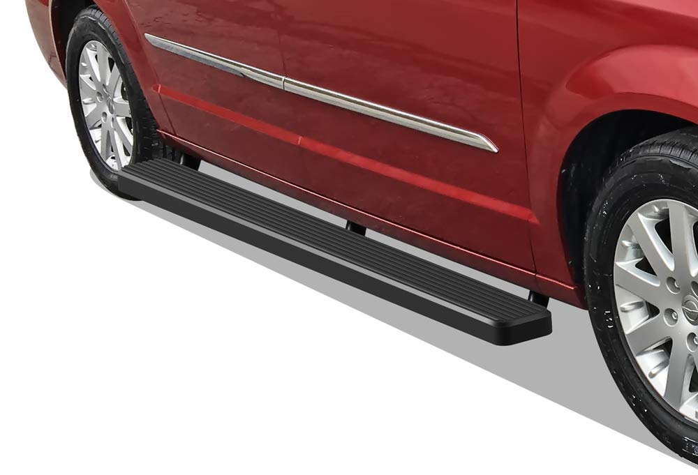 APS 6 Inch Black Running Boards for Dodge Grand Caravan 2011-2020 | Heavy Duty Side Steps | Easy Installation for Truck & SUV Access | Off-Road & Daily Use