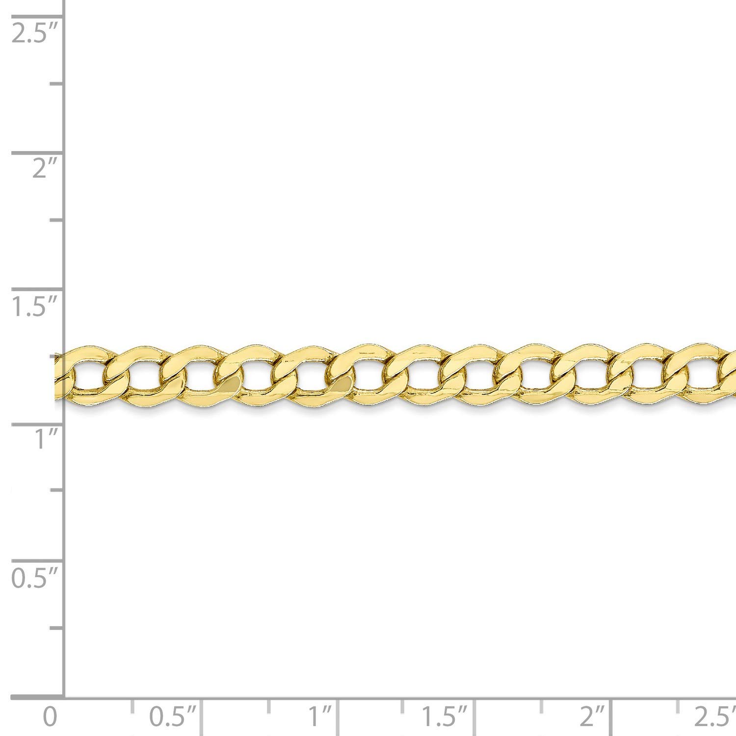 10K Yellow Gold Lightweight Curb Chain Necklace, Bracelet or Anklet - Elegant Jewelry for Women, Men & Teens - Perfect for Gifts, Parties, Weddings & Everyday Wear