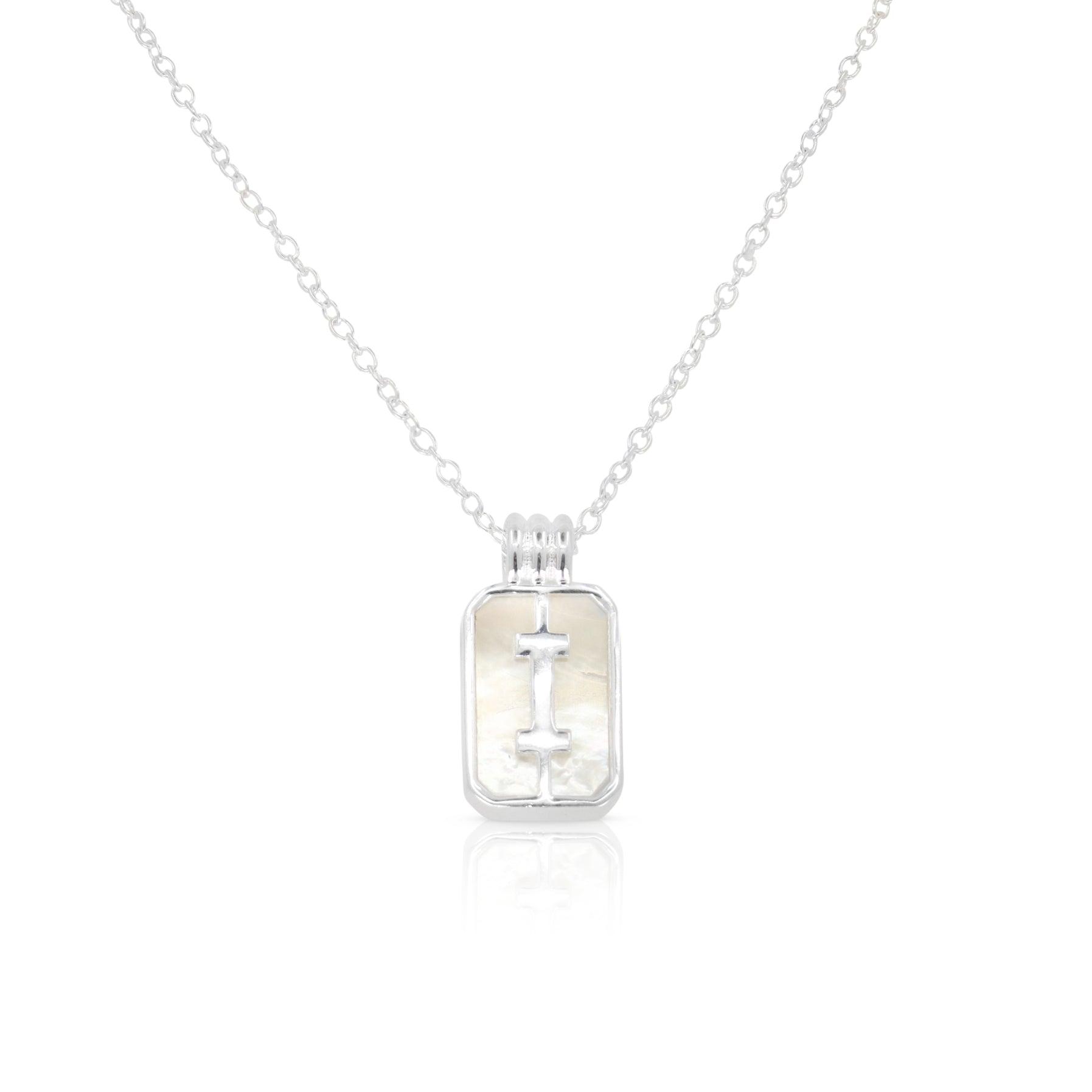 Initial A to Z Silver Necklace for Women - Personalized Alphabet Pendant Jewelry Gift for Her - Perfect for Birthdays, Anniversaries & Everyday Wear
