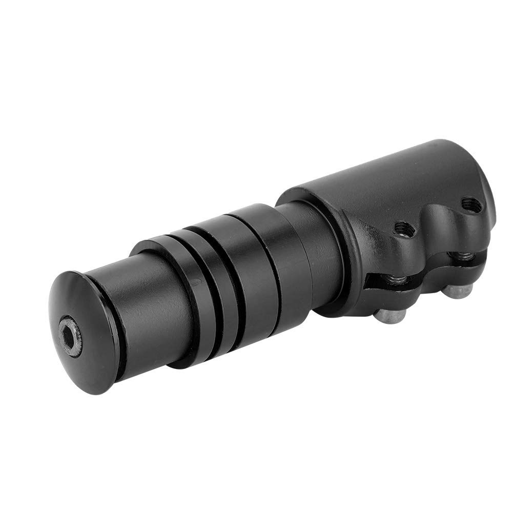 Hapivida 4.7in Aluminum Alloy Bike Stem Riser Handlebar Extender - Black - Compatible with Mountain Bikes & Road Bikes - Perfect for Commuting, Trail Riding & Cycling Adventures