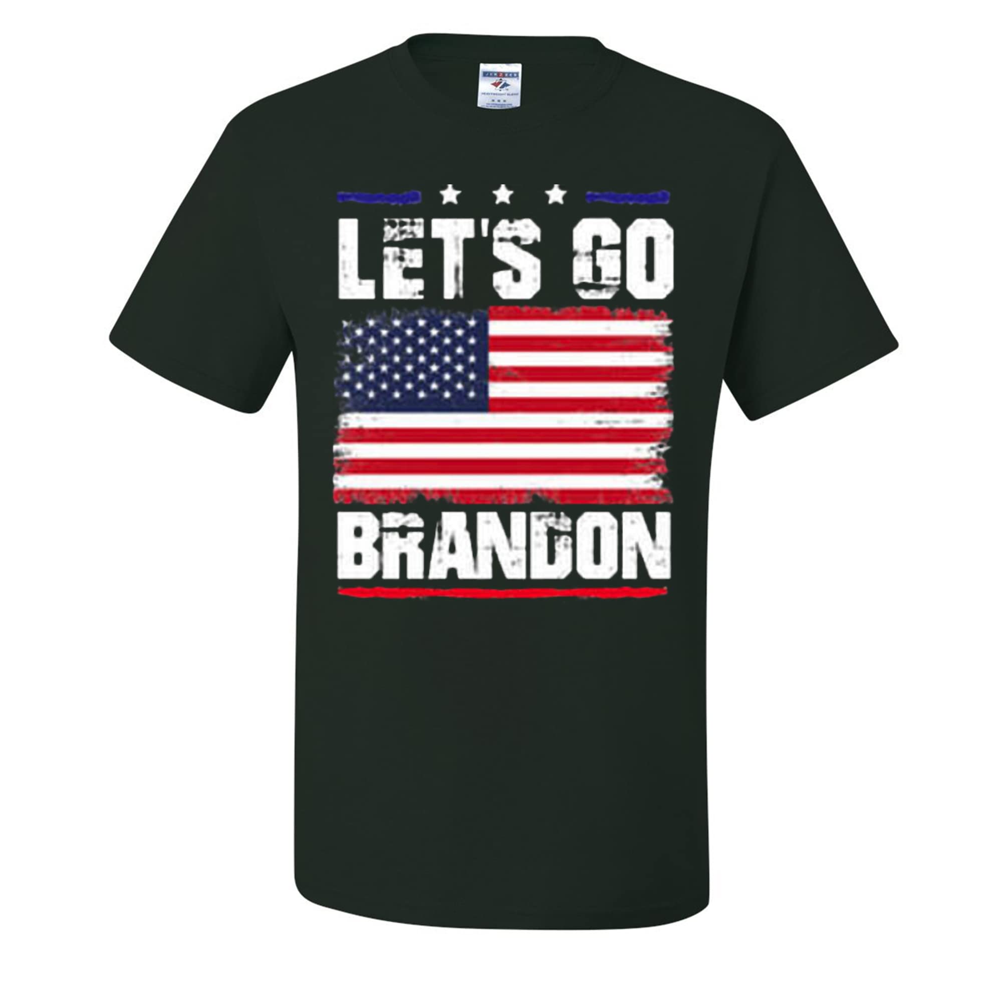 Let's Go Brandon Funny Men's T-Shirt - Wild Custom Apparel - Forest Green Small Size - Perfect for Political Satire, Protests & Conservative Events