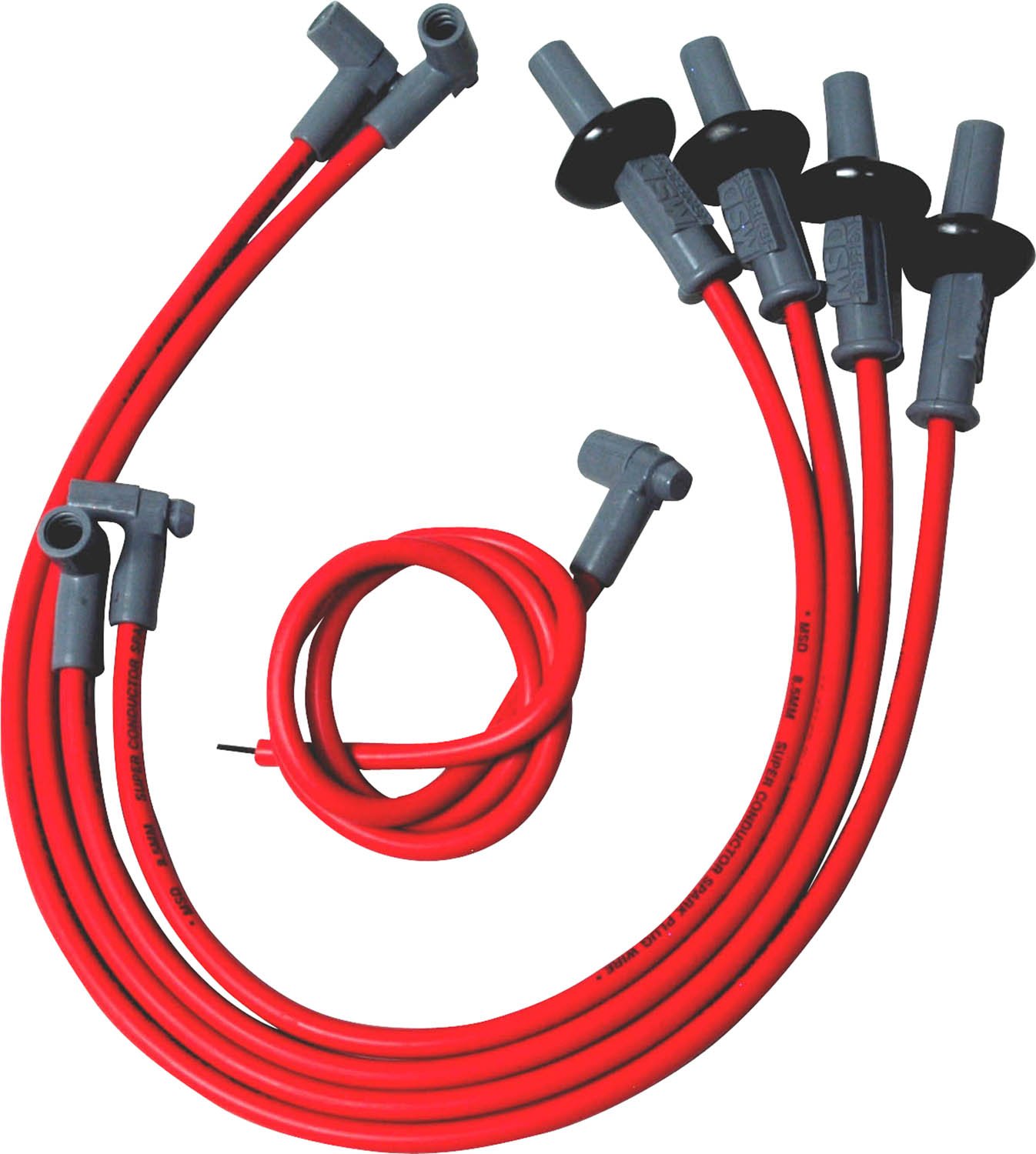 MSD Ignition 31939 Custom Spark Plug Wire Set - High Performance Replacement Wires for Ford, Chevy, Dodge - Perfect for Racing, Street Performance & Engine Upgrades