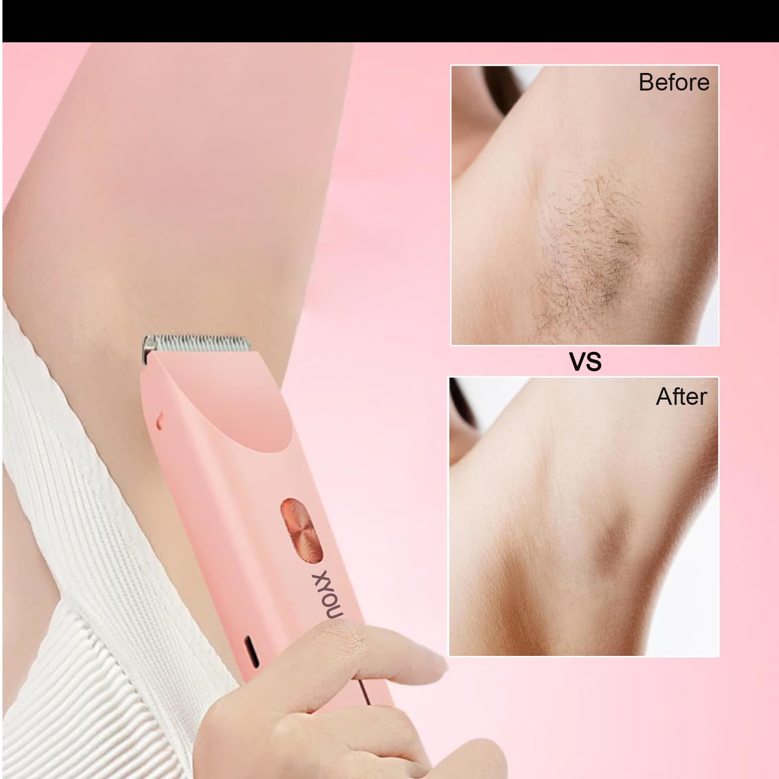 Women's Electric Shaver & Bikini Trimmer 2-in-1 - USB Rechargeable Body Hair Trimmer for Face, Legs, Underarms & Bikini Line - Smooth Skin for Everyday Grooming & Travel