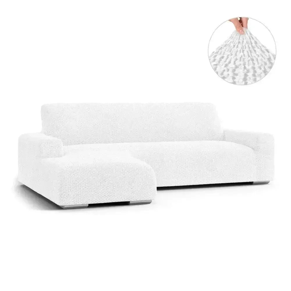 L Shaped Sofa Slipcover with Left Chaise - Soft Velvet Stretchable Couch Cover - Perfect for Living Room, Home Theater & Family Gatherings