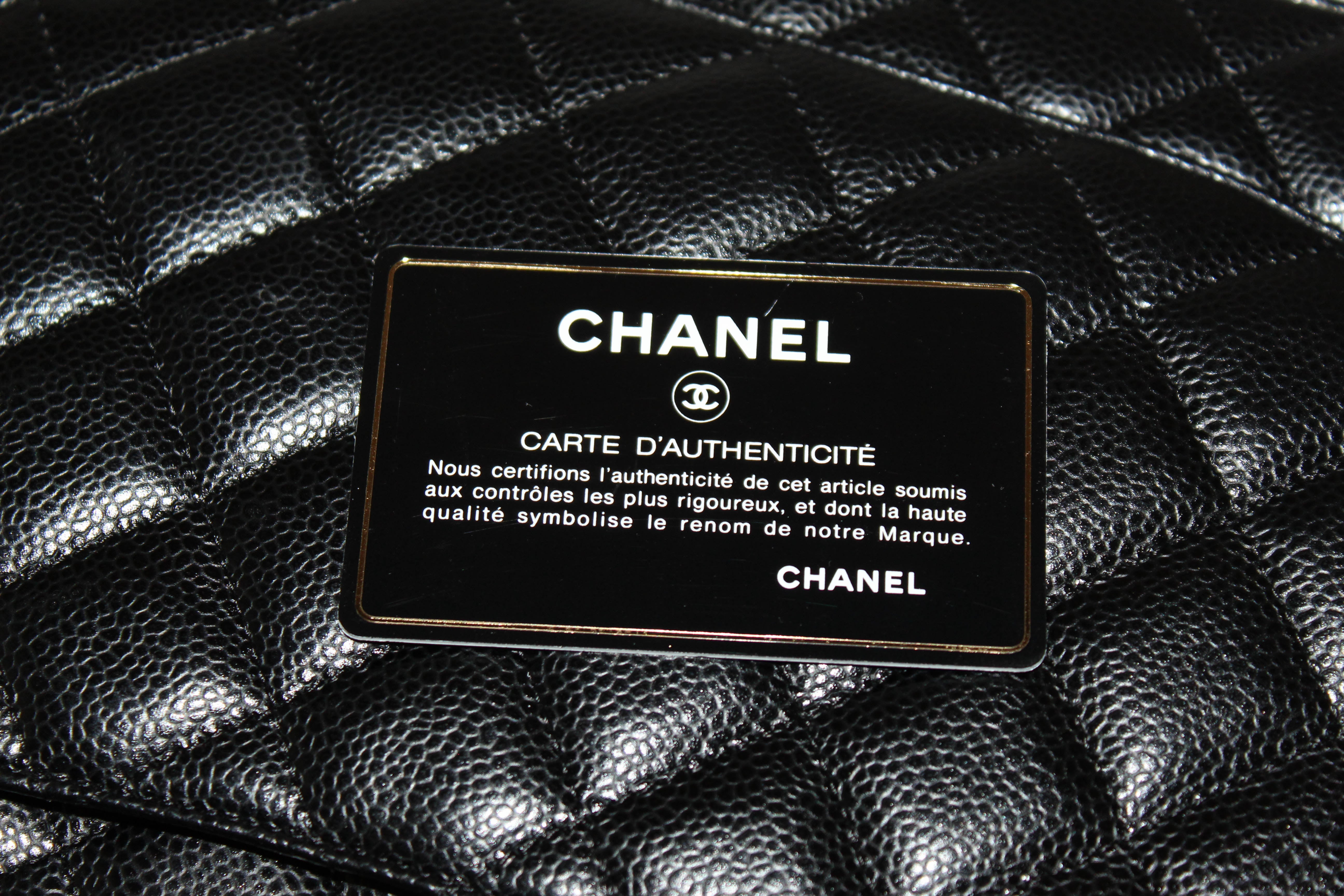 Authentic Chanel Black Quilted Caviar Leather Maxi Double Flap Bag - Luxury Designer Handbag for Women, Perfect for Evening Events, Parties & Special Occasions