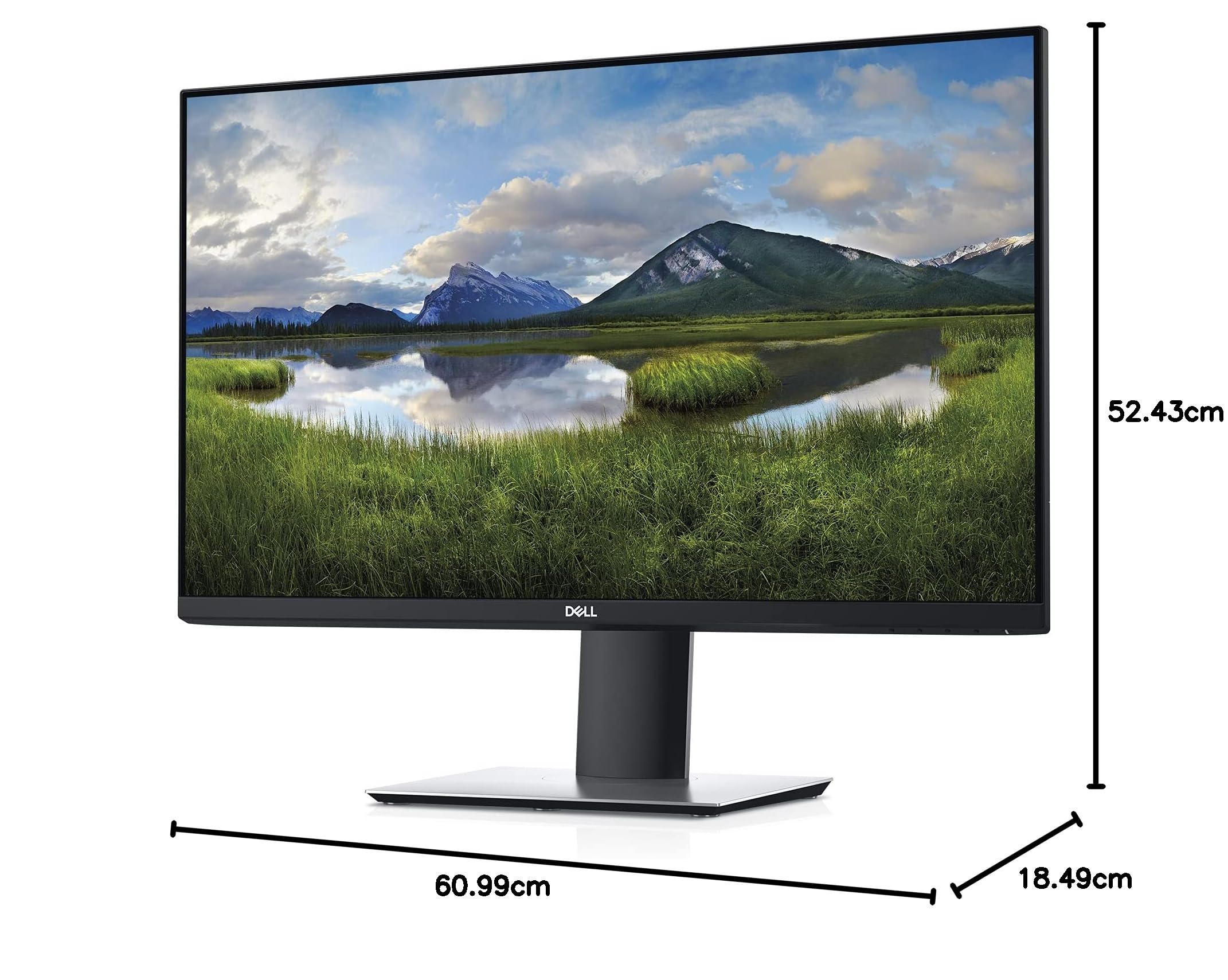 Dell P2719H 27-inch Full HD IPS Monitor with Thin Bezels - Perfect for Home Office, Gaming & Graphic Design