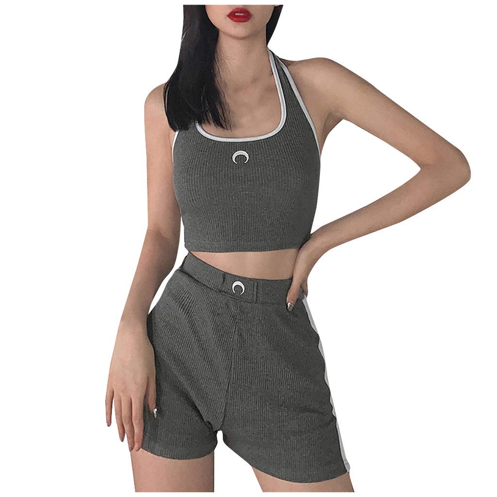 Franterd Women's 2-Piece Yoga Outfit Set - Camo Seamless Shorts, Leggings & Sports Bra for Gym, Workout & Exercise | Perfect for Yoga, Pilates, Running & Fitness Training