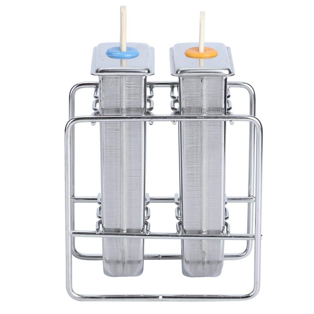 Fdit 2 Pack Stainless Steel Popsicle Molds - DIY Ice Cream & Ice Pop Maker for Homemade Treats - Perfect for Summer Snacks, Kids Parties & Healthy Desserts
