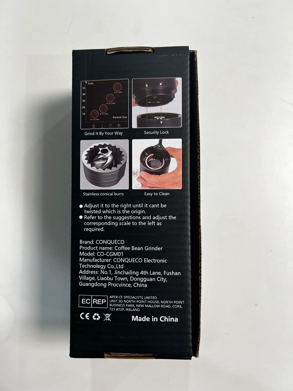 Premium Portable Electric Burr Coffee Grinder - Rechargeable Stainless Steel Conical Burr Grinder with 15 Precise Settings for Espresso, French Press & Cold Brew - 20g Capacity (Includes Cleaning Brush) - Perfect for Home, Office & Travel Use