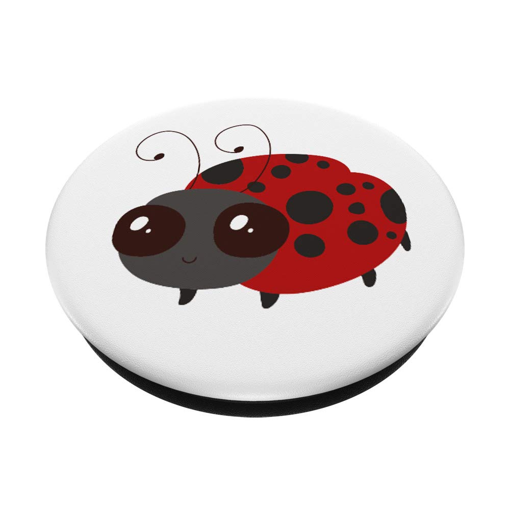 Swappable Ladybug PopSockets PopGrip for Phones & Tablets - Cute Phone Stand & Grip for Secure Holding While Texting, Taking Photos, or Watching Videos