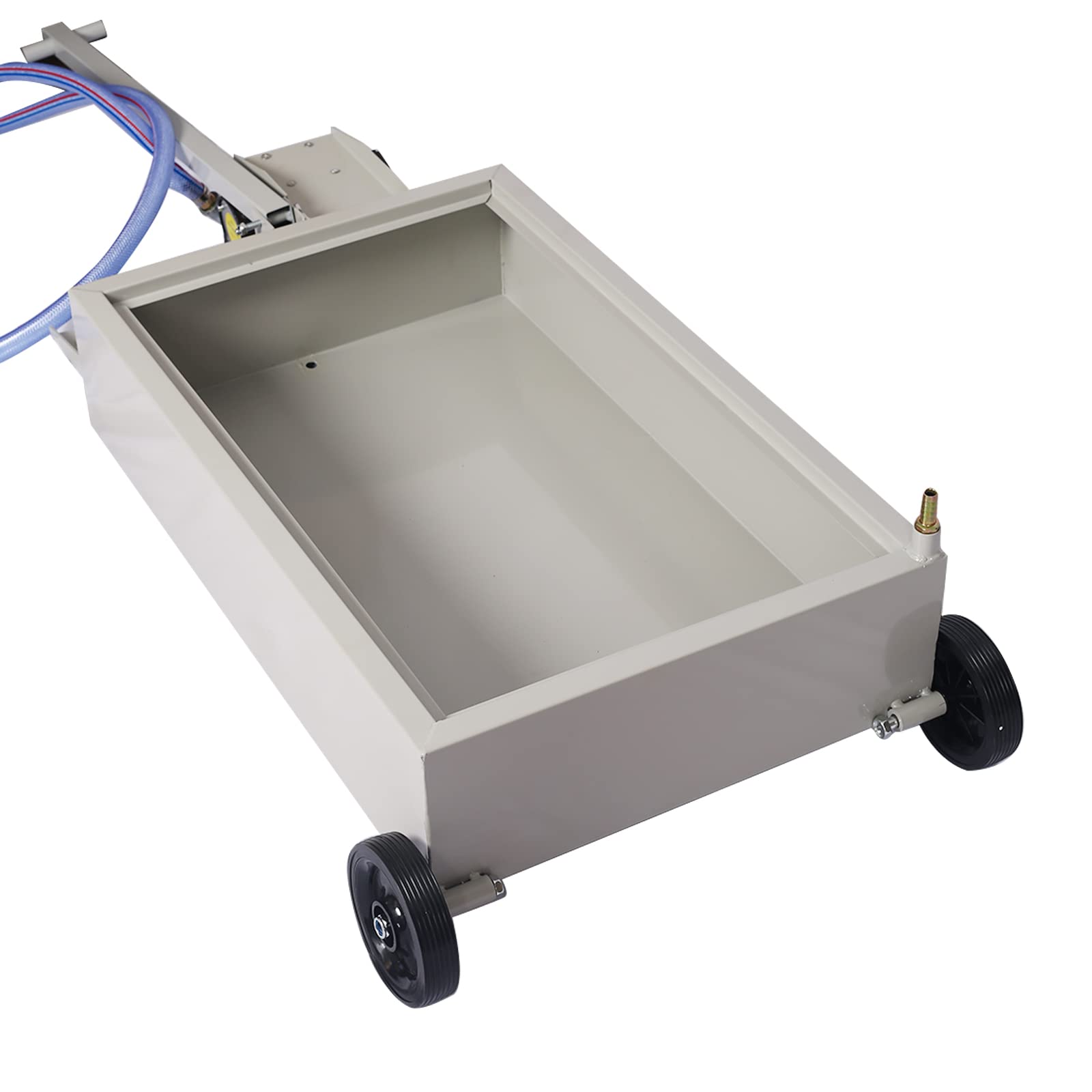 Henf 20 Gallon Electric Oil Drain Pan with Pump - Low Profile Portable Oil Drainer for Trucks, Includes T-Handle, Wheels & 7ft Hose - Ideal for DIY Auto Maintenance & Garage Oil Changes