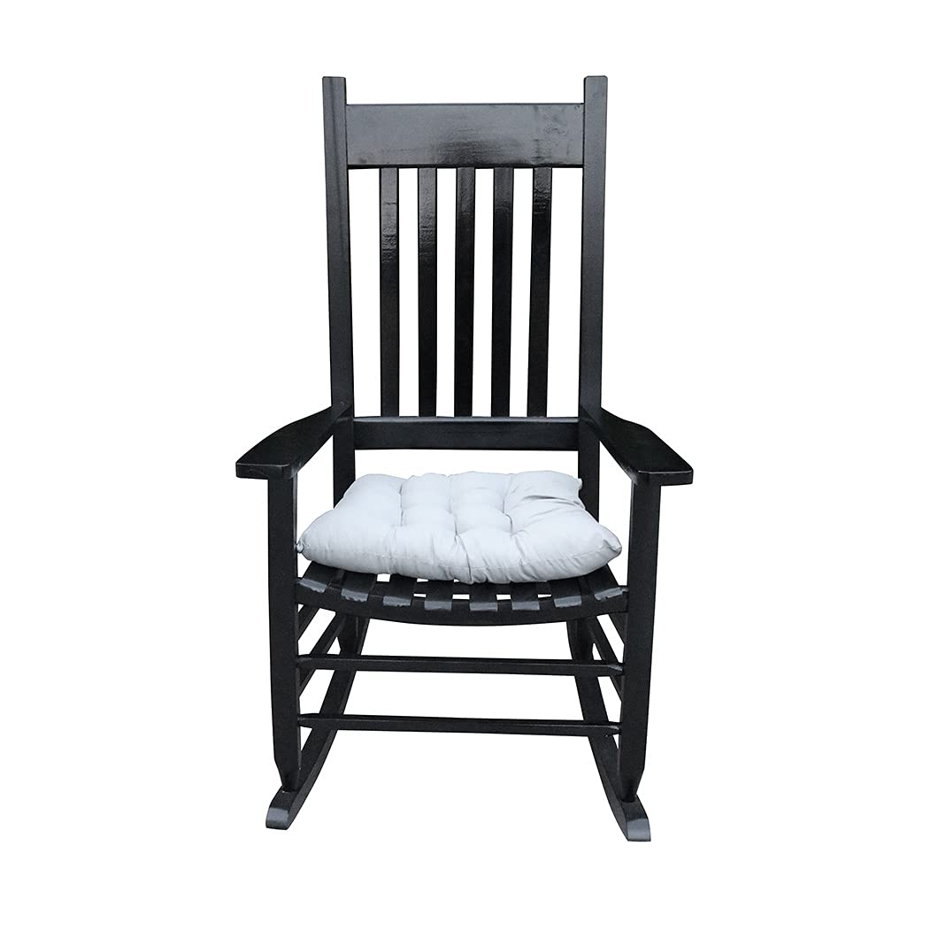 Comfortable Wooden Rocking Chair for Indoor & Outdoor Use - High Back Porch Rocker with Ergonomic Design | Perfect for Living Room, Nursery, Patio & Garden Relaxation