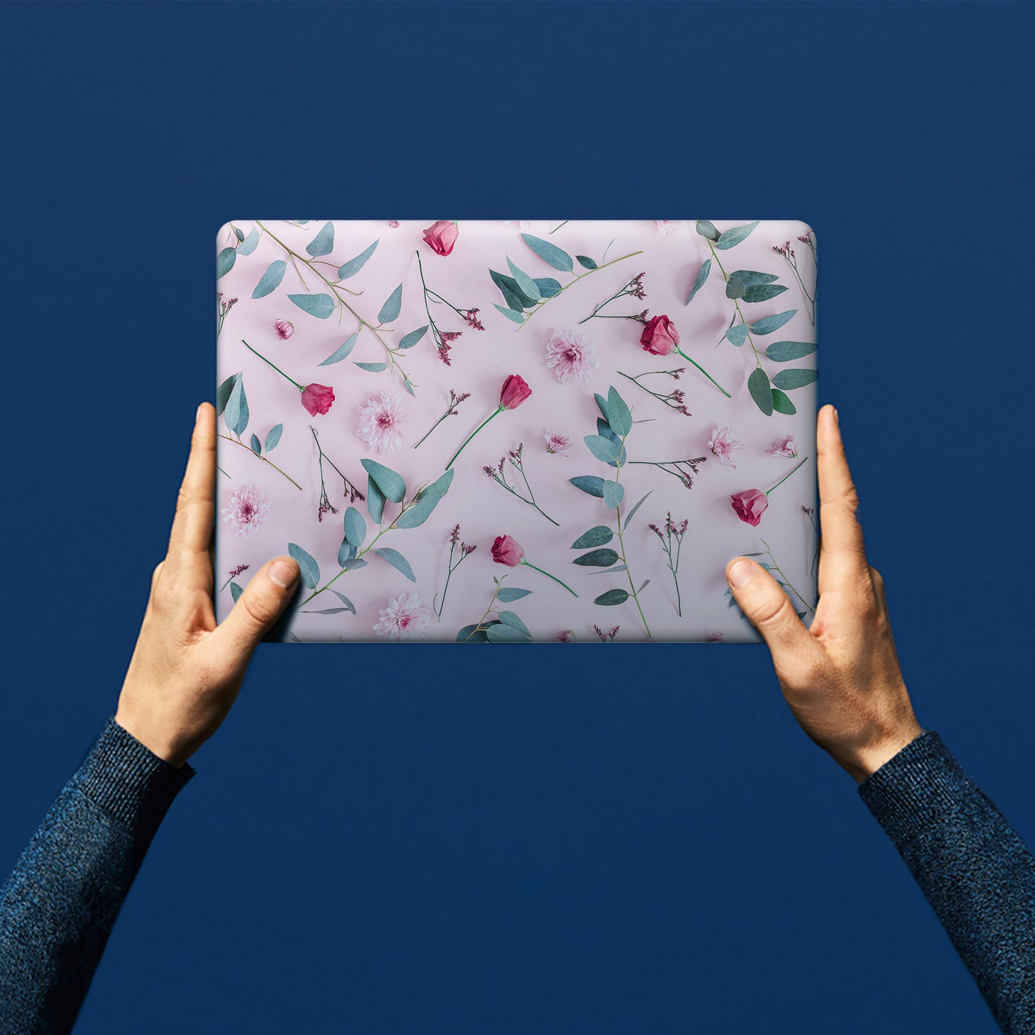 Premium Surface Laptop Case with Elegant Flat Flower Design - Slim Protective Cover for Microsoft Surface Laptop (1-5) - Perfect for Work, Travel & School Use