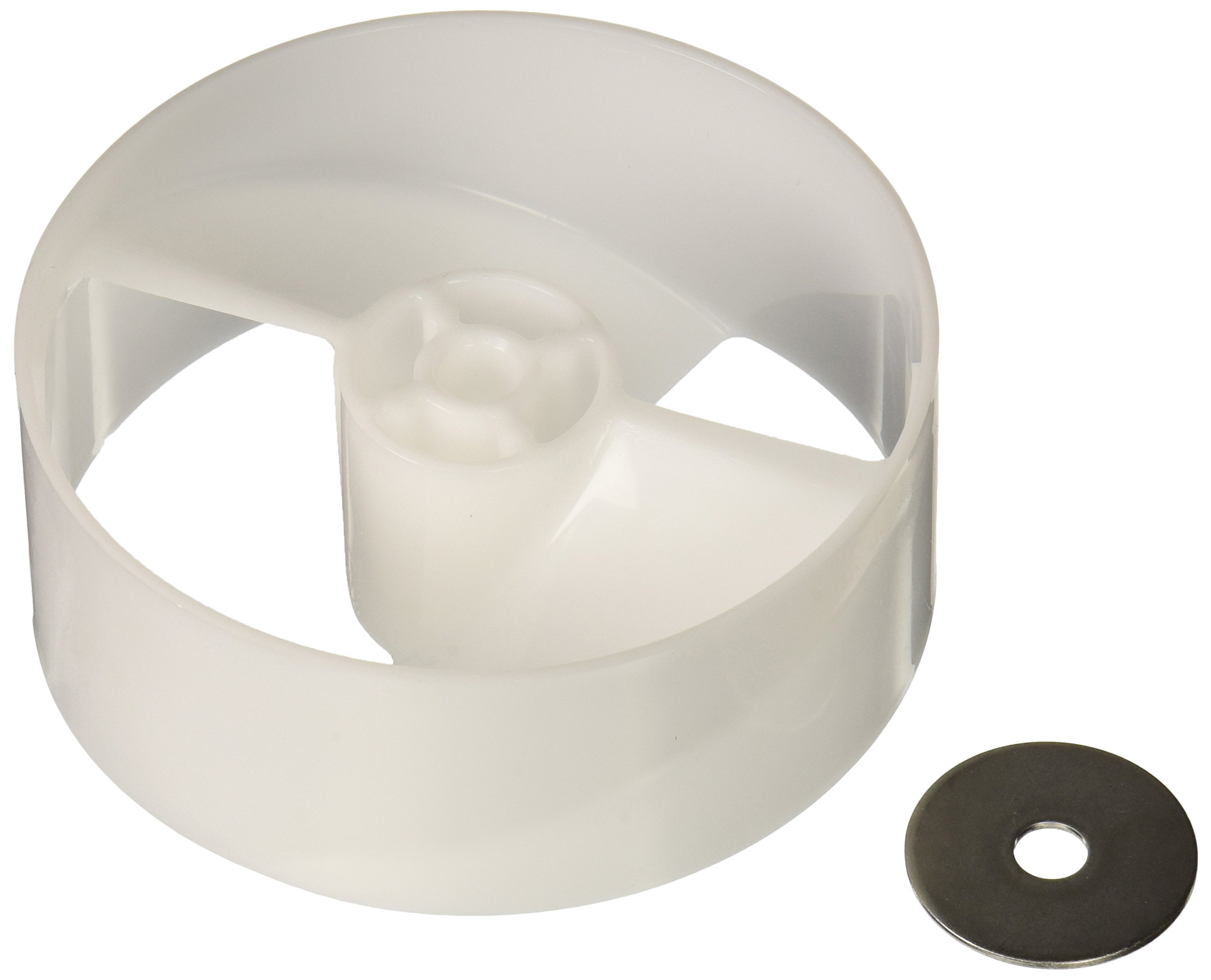 Whirlpool 4388736 Side by Side Refrigerator Ice Dispenser Drum Replacement Part - White | Compatible with Select Whirlpool Models | Perfect for Kitchen Appliance Repair & Maintenance