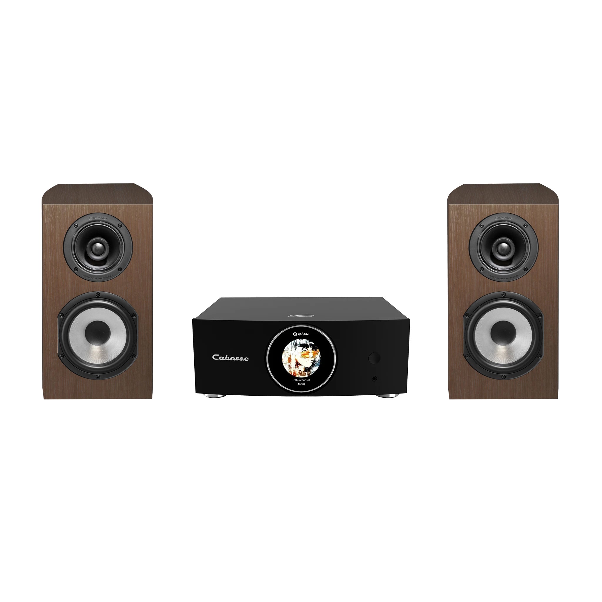 Cabasse ABYSS Wireless Amplifier & Antigua MC170 Bookshelf Speakers - Premium Hi-Fi Audio System for Home Theater & Music Listening