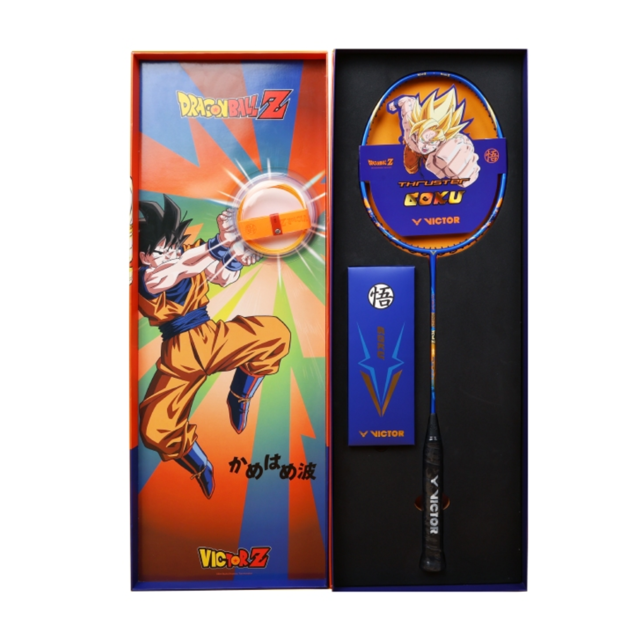 Victor X Dragon Ball Z Badminton Racket Gift Set [Nautical Blue] TK GOKU GB F - Premium Anime Sports Equipment for Dragon Ball Fans, Perfect for Tournaments & Collectors