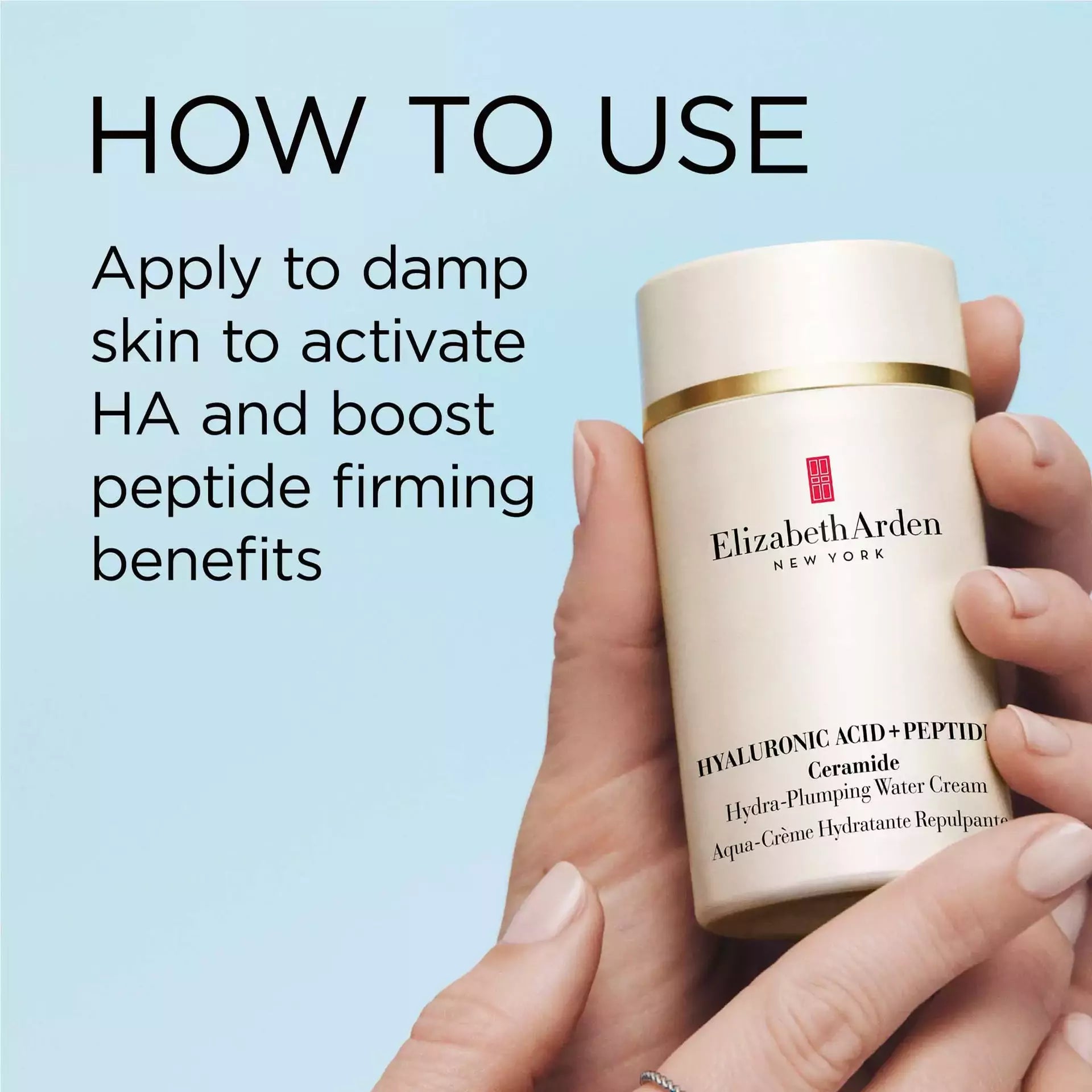 Hydrating Hyaluronic Acid & Peptides Ceramide Moisturizing Cream for Dry Skin - Plump & Glow for Day & Night Skincare Routine