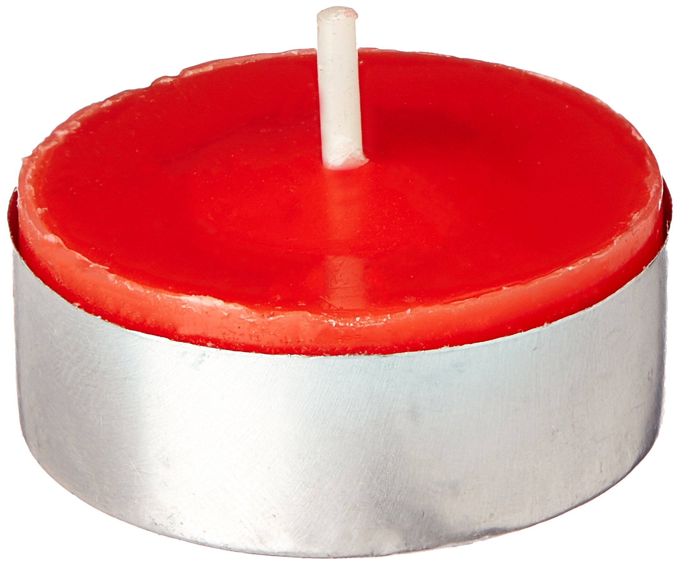 100-Piece Tealight Candles, Red Citronella Scented - Long-Lasting Flameless LED Candles for Romantic Dinners, Weddings & Home Decor