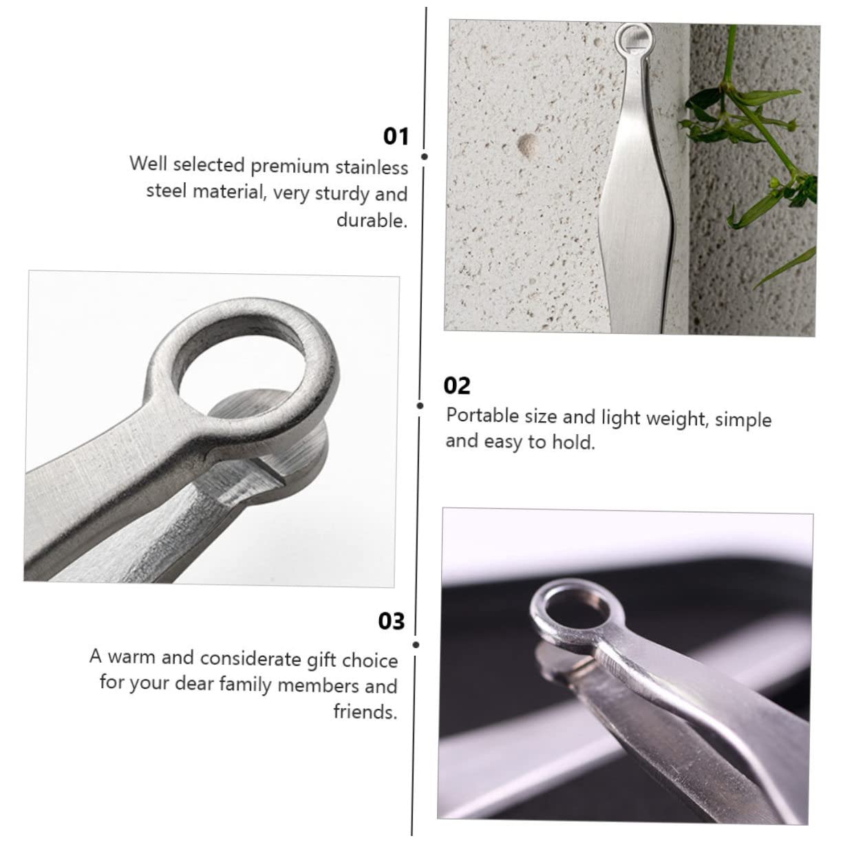 1pc Stainless Steel Nose Hair Scissors - Professional Nasal Hair Trimmer & Eyebrow Grooming Tool for Men - Painless Nose Hair Removal, Beard & Mustache Trimming - Perfect for Travel, Home & Personal Grooming Kit