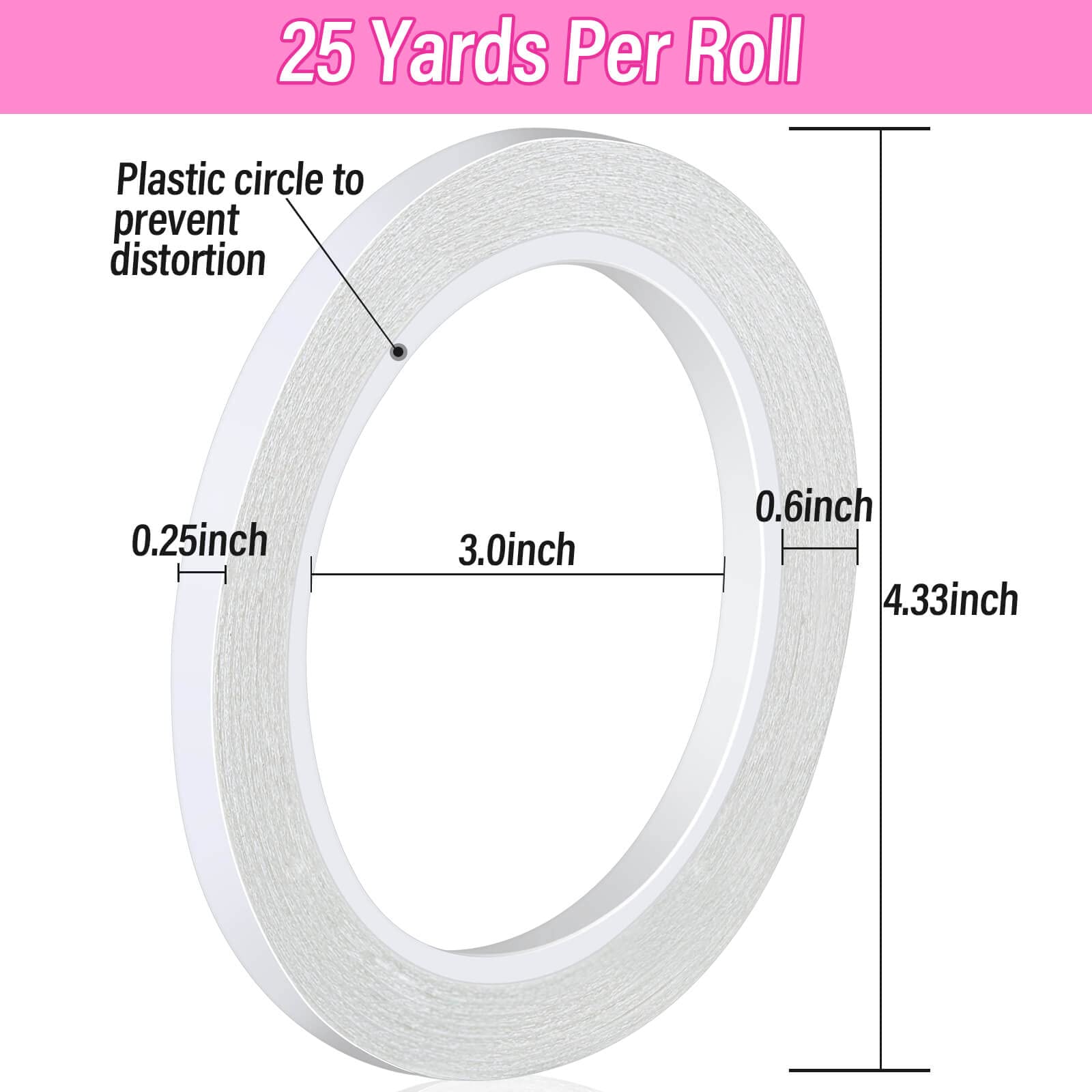 anezus Double Sided Adhesive Tape for Crafts - 2 Rolls Strong Sticky Tape for Scrapbooking, Card Making, DIY Projects & Home Decor | Perfect for Paper Crafts, Photo Albums & Wall Decoration