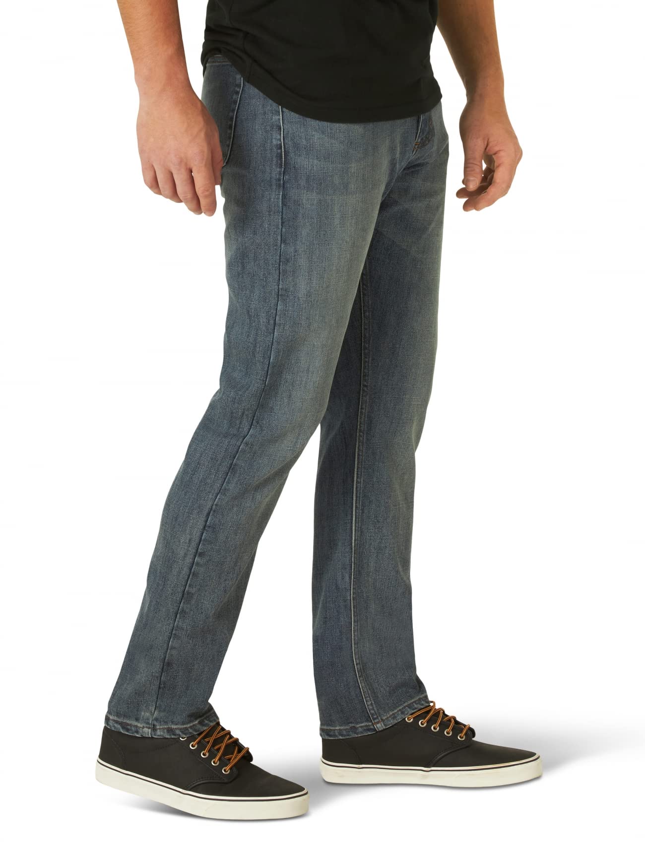 Wrangler Men's Stretch Athletic Fit Jeans - Comfortable & Flexible Denim Pants for Casual Wear, Work & Outdoor Activities