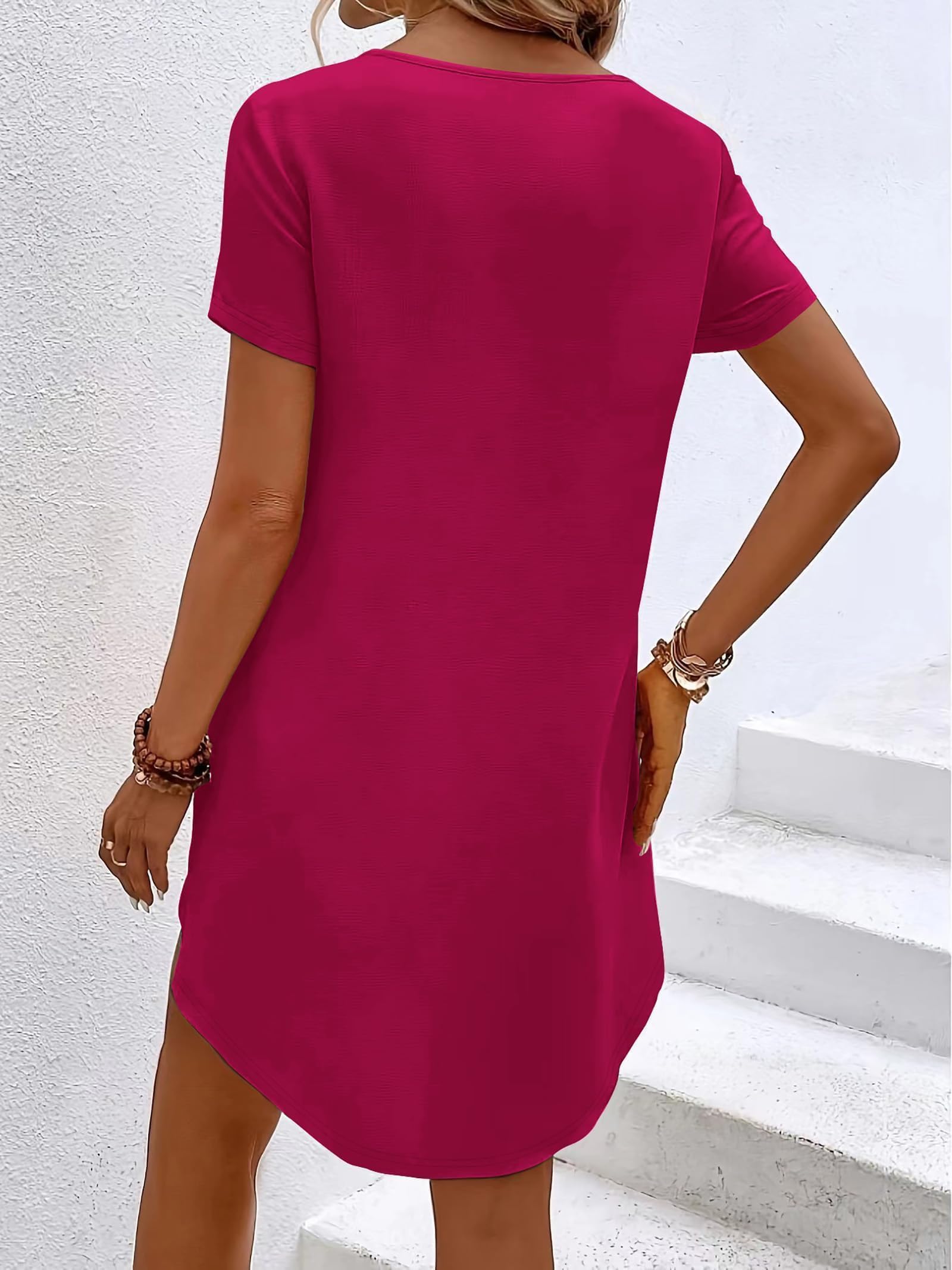 Women's 2-Piece Lounge Sets - Round Neck Tops & High Waisted Shorts, Breathable Matching Outfits for Summer, Yoga, Travel & Home Wear