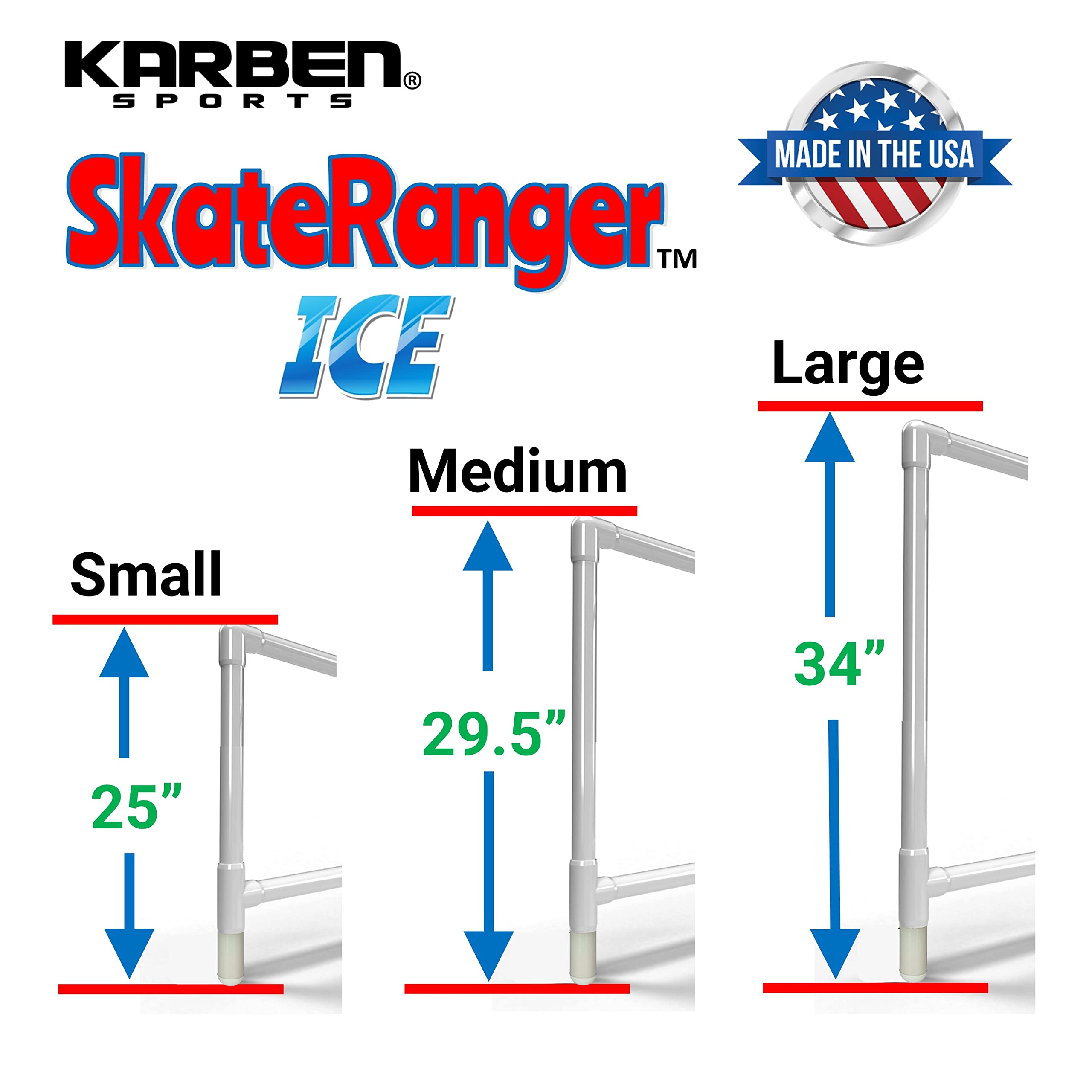 Sports SkateRanger ICE Skater-Aid - Adjustable Ice Skating Trainer for Beginners & Kids | Learn to Skate Easily | Perfect for Ice Rinks, Backyard Practice & Winter Sports Training