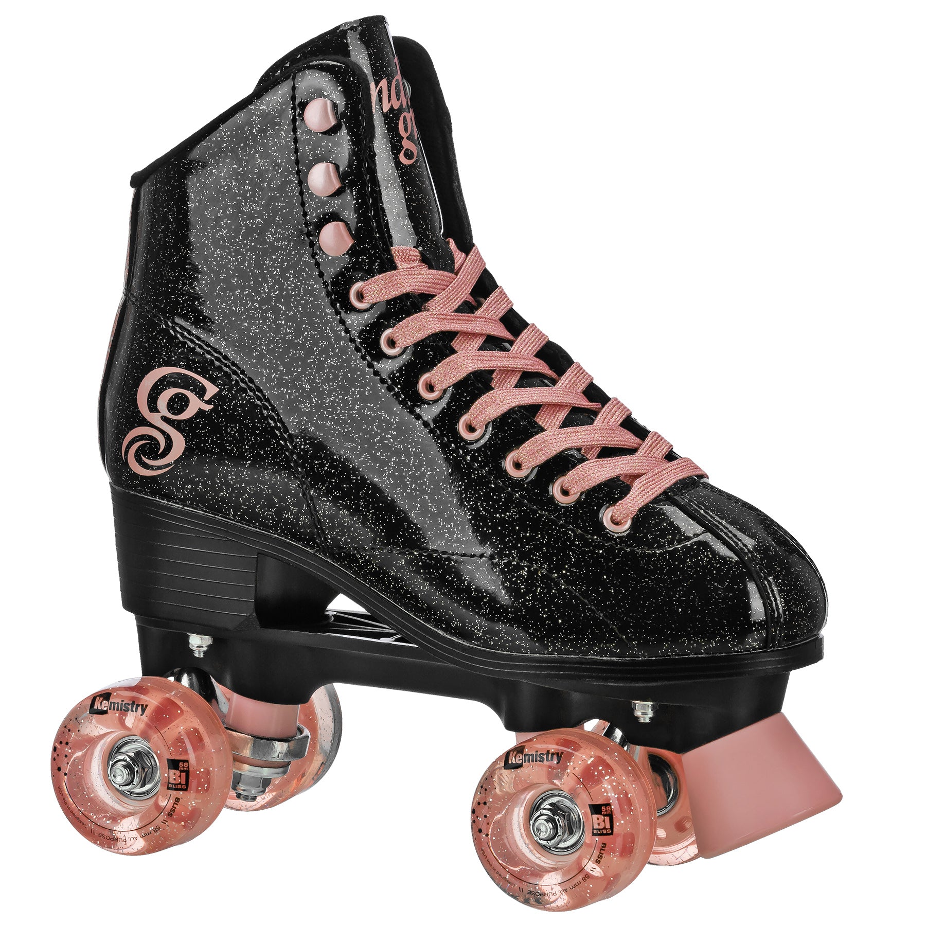 Candi Grl Sabina Quad Roller Skates for Women - Adjustable Outdoor & Indoor Roller Skates with Light-Up Wheels - Perfect for Rink, Park, Fitness & Retro Style Fashion